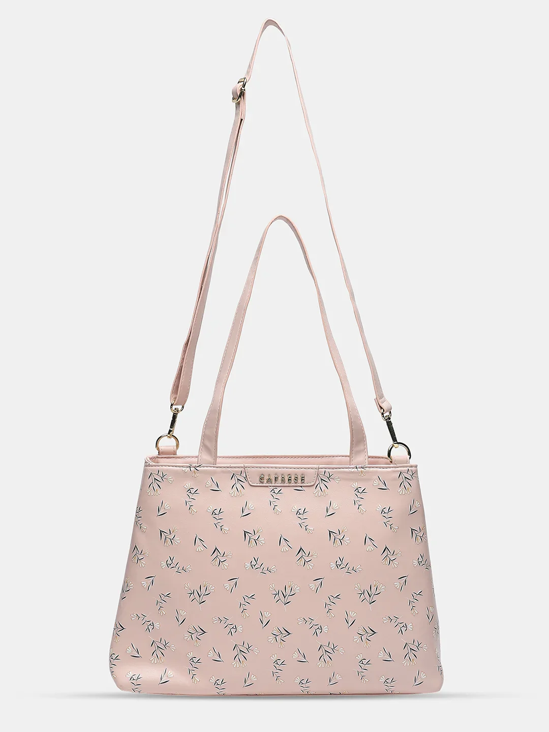 Caprese Merida Large Printed Blush Satchel Bag - Image 12