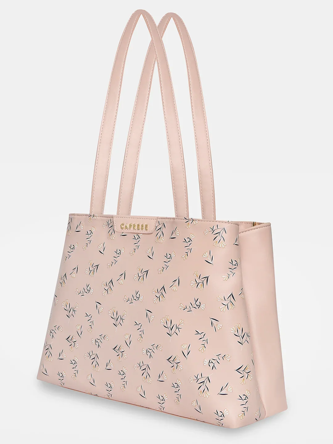 Caprese Merida Large Printed Blush Satchel Bag - Image 4