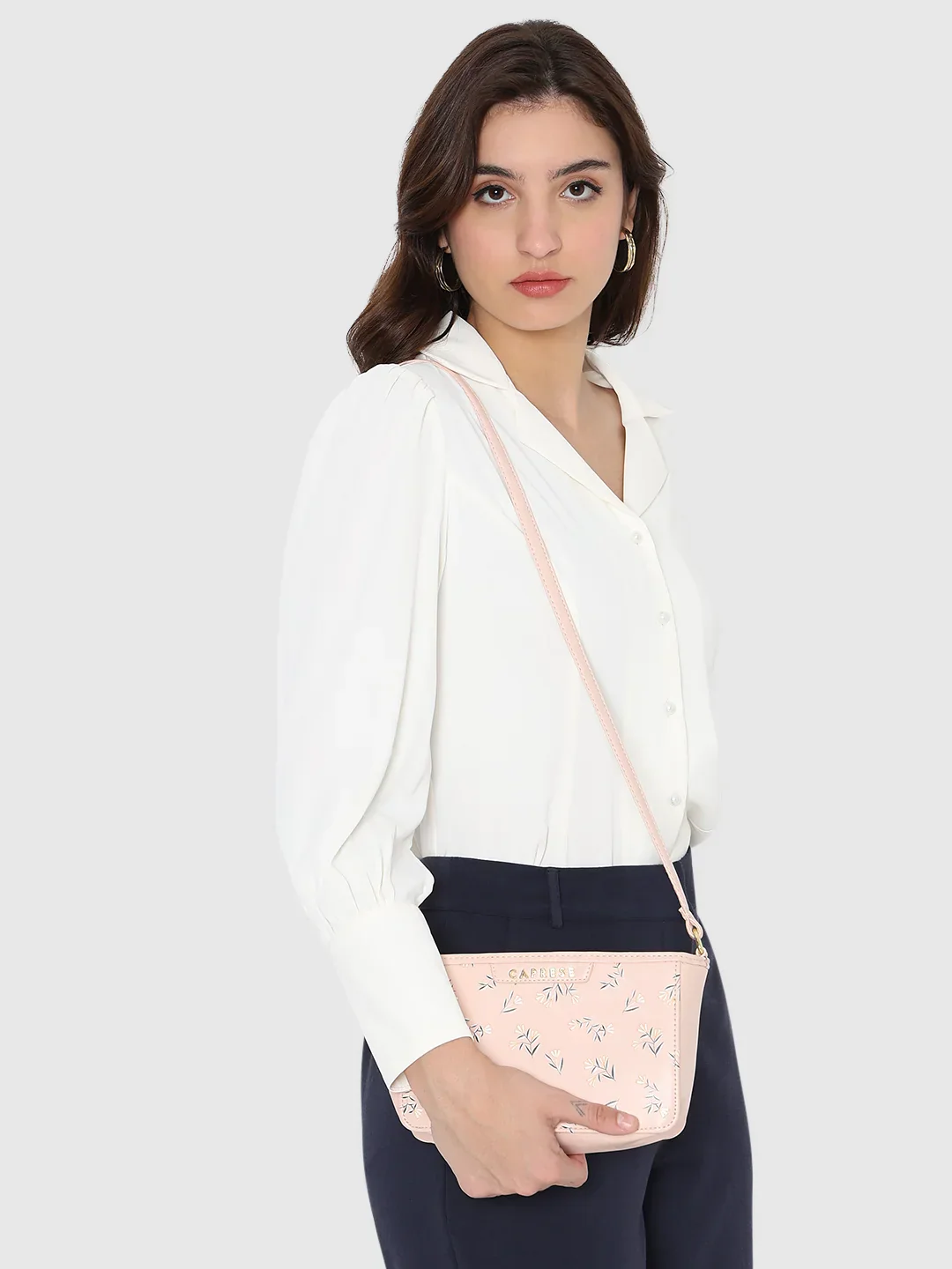 Caprese Merida Small Printed Blush Sling Bag - Image 12