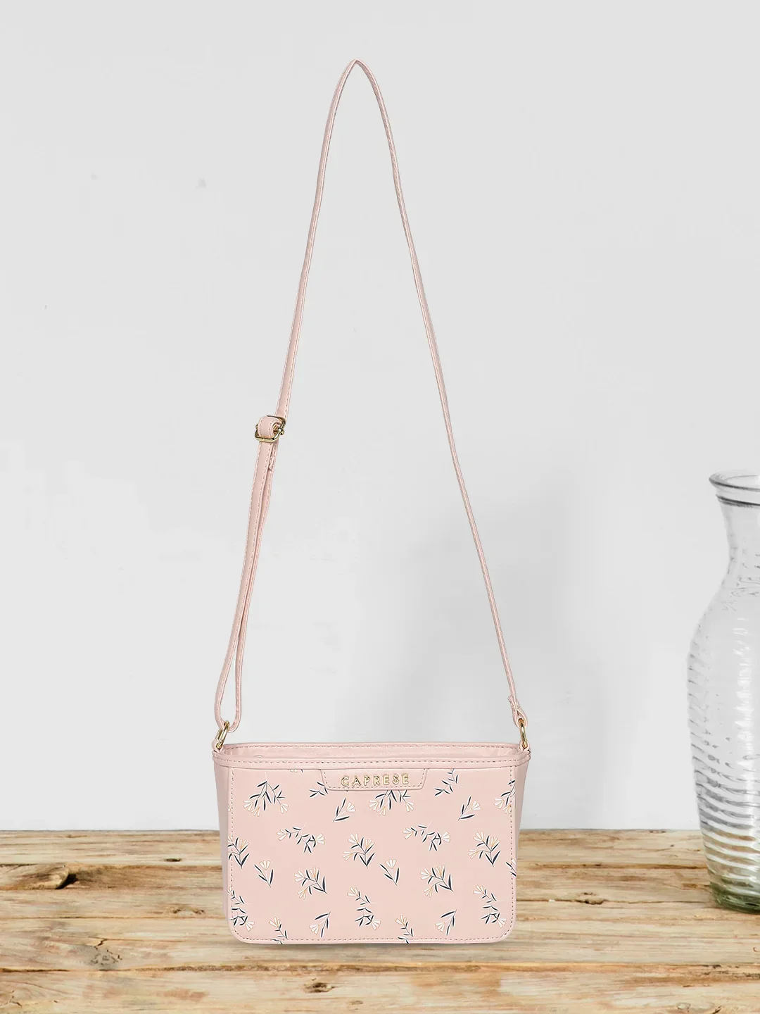 Caprese Merida Small Printed Blush Sling Bag - Image 2