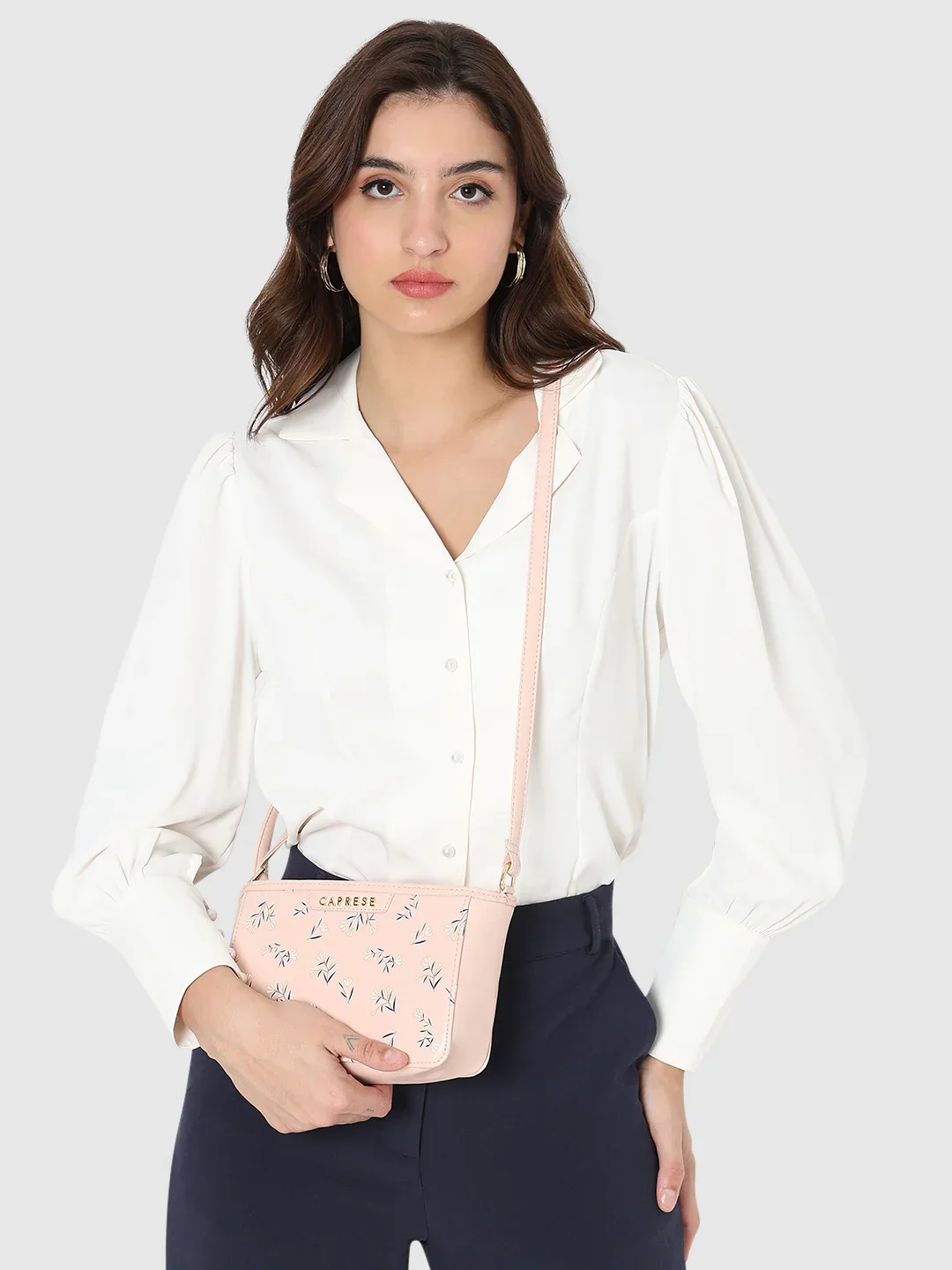 Caprese Merida Small Printed Blush Sling Bag - Image 3