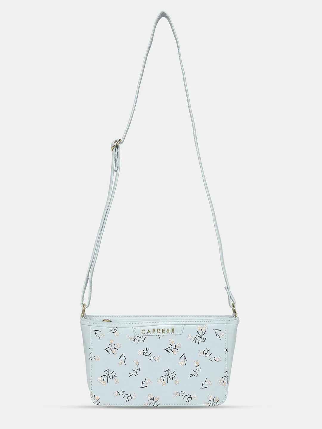 Caprese Merida Small Printed Sky Blue Sling Bag