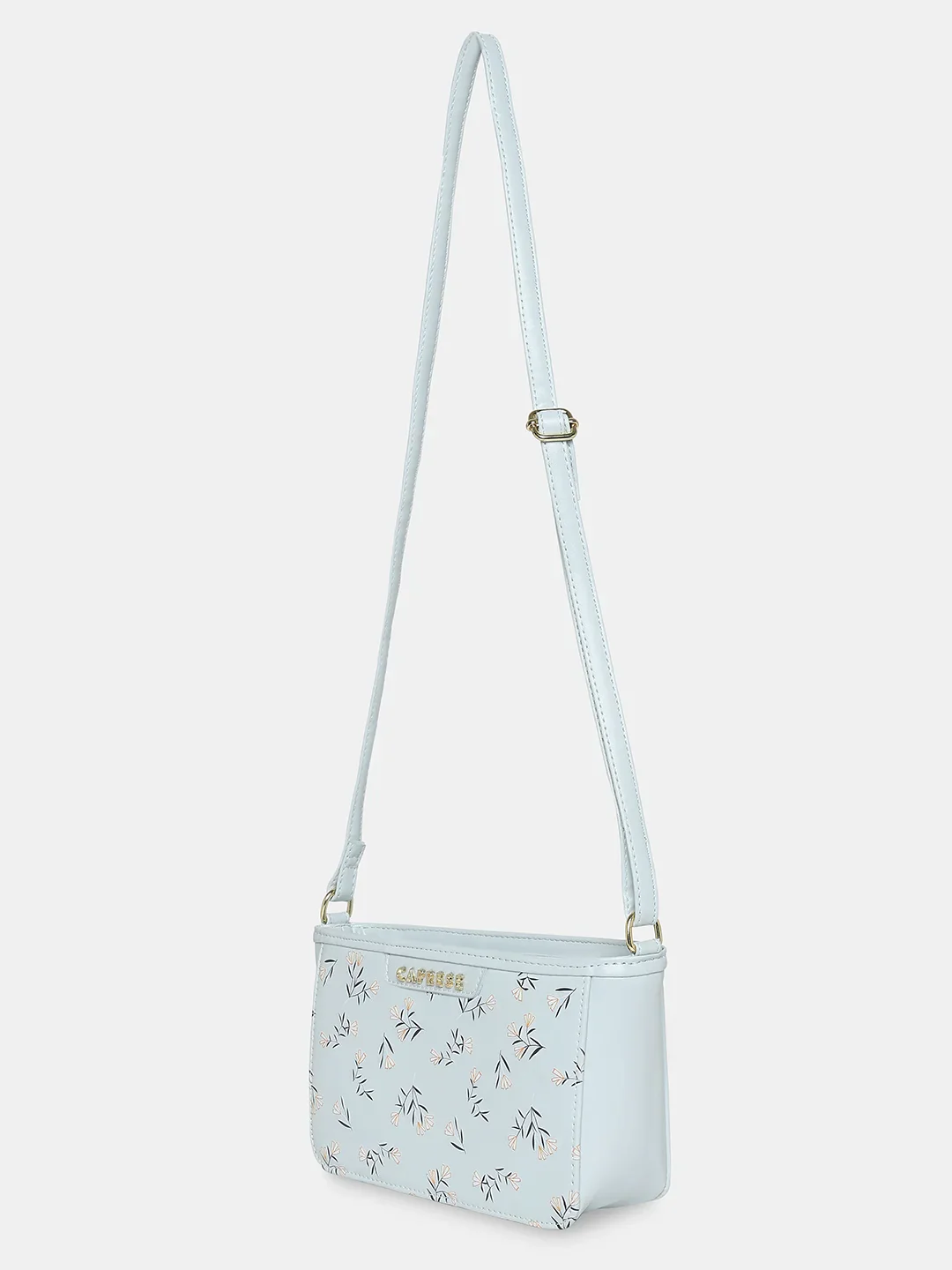Caprese Merida Small Printed Sky Blue Sling Bag - Image 11