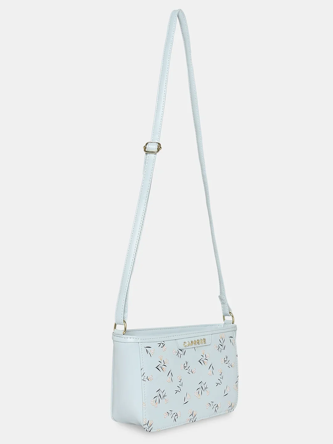 Caprese Merida Small Printed Sky Blue Sling Bag - Image 4