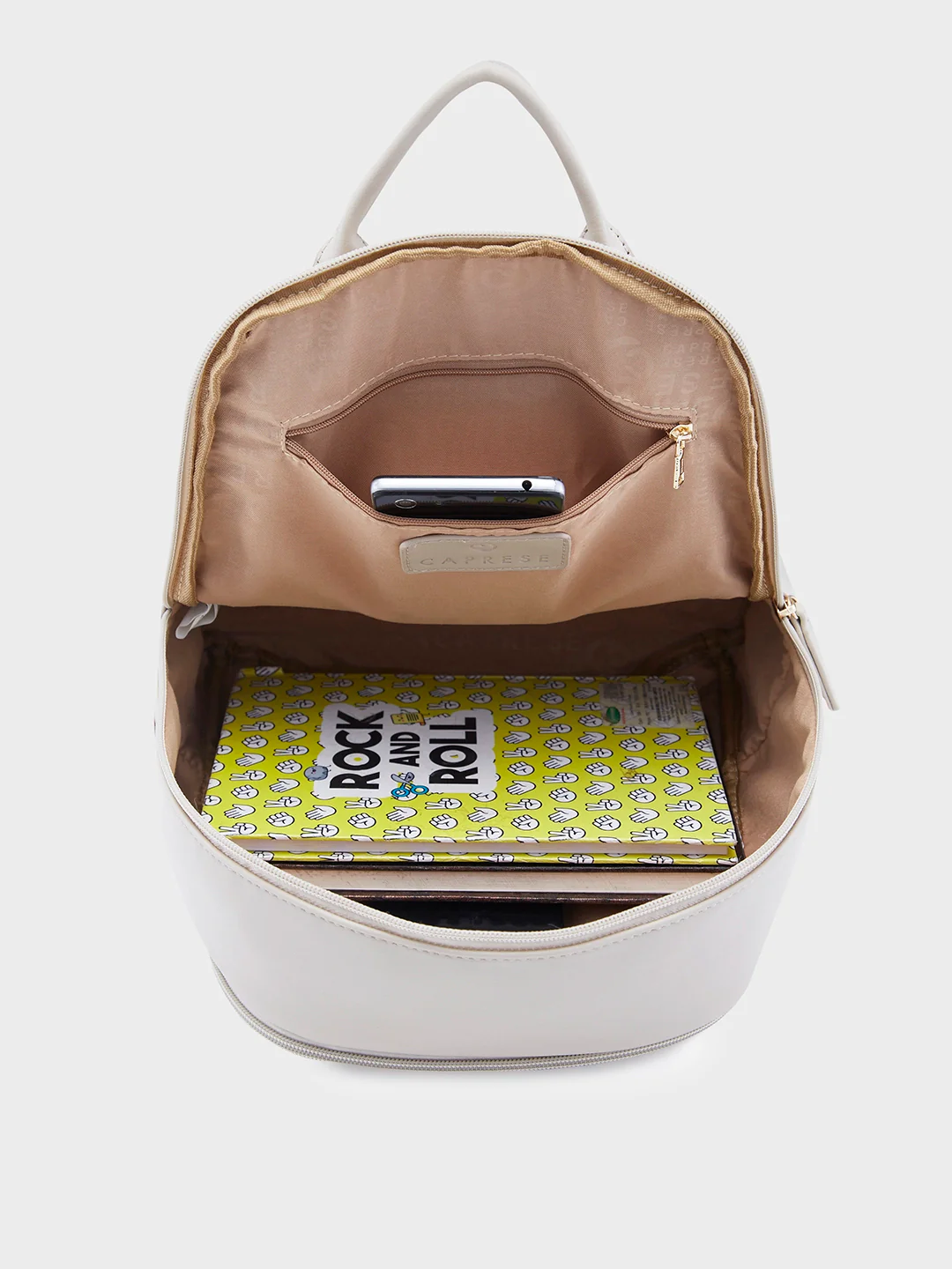 Caprese Merlin Medium Beige Backpack - Image 9