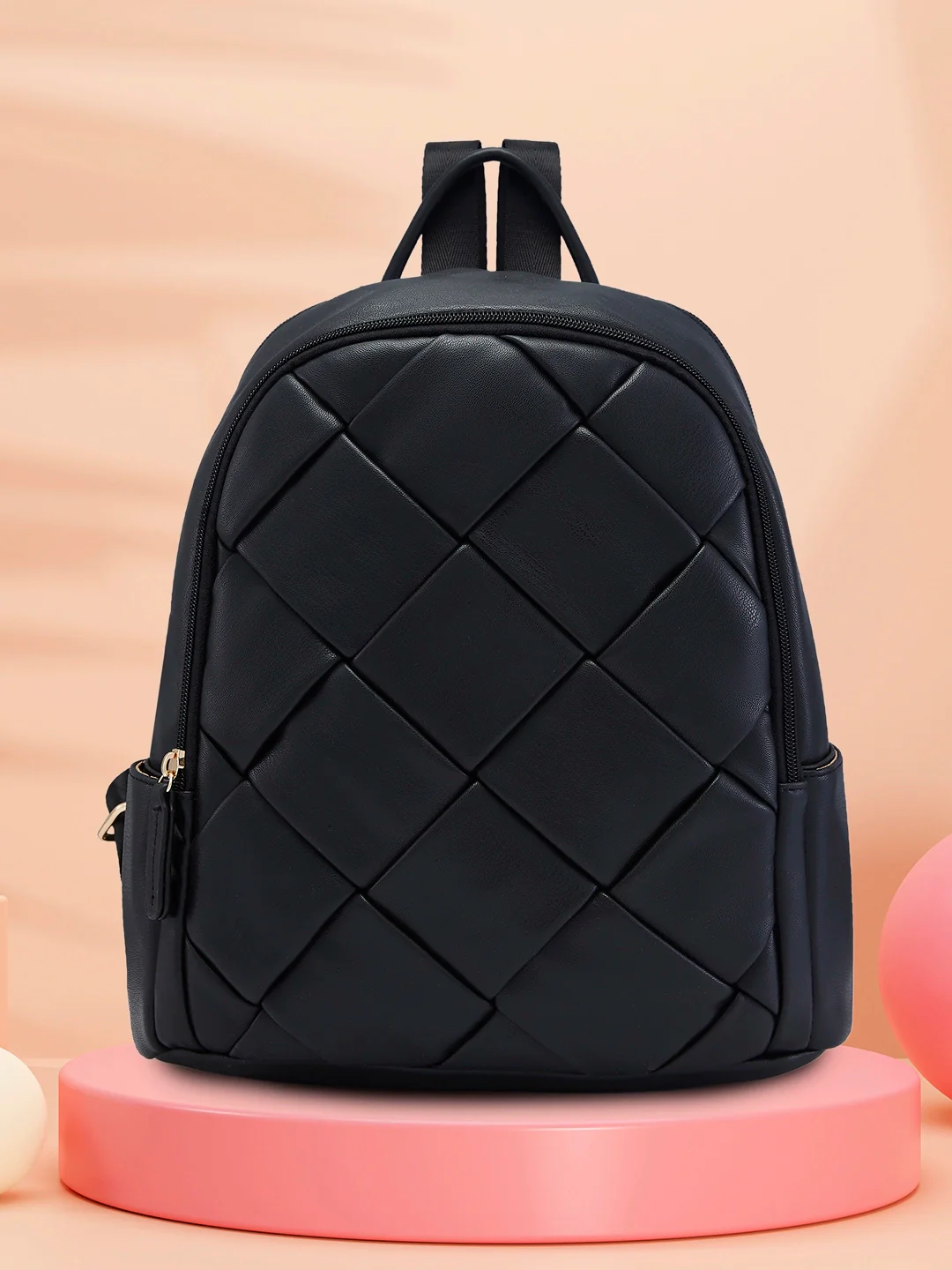 Caprese Merlin Medium Black Backpack - Image 2