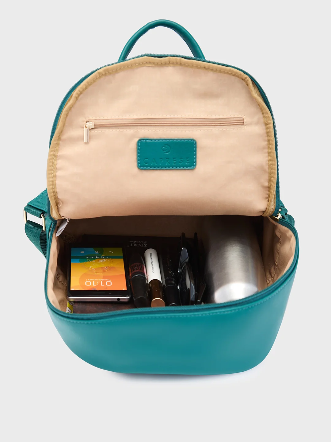 Caprese Merlin Medium Bottle Green Backpack - Image 9