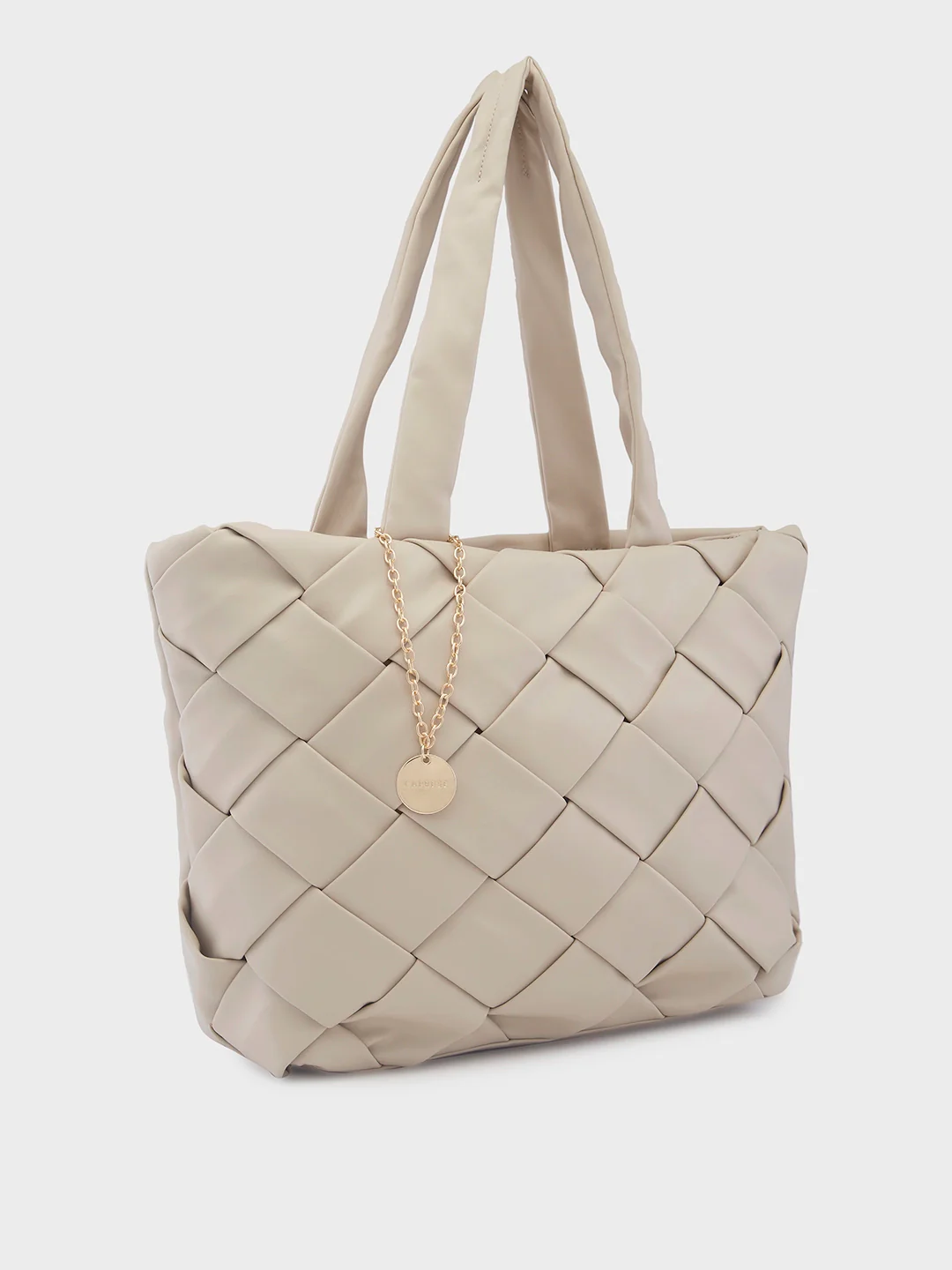 Caprese Merlin Large Beige Tote Bag - Image 4