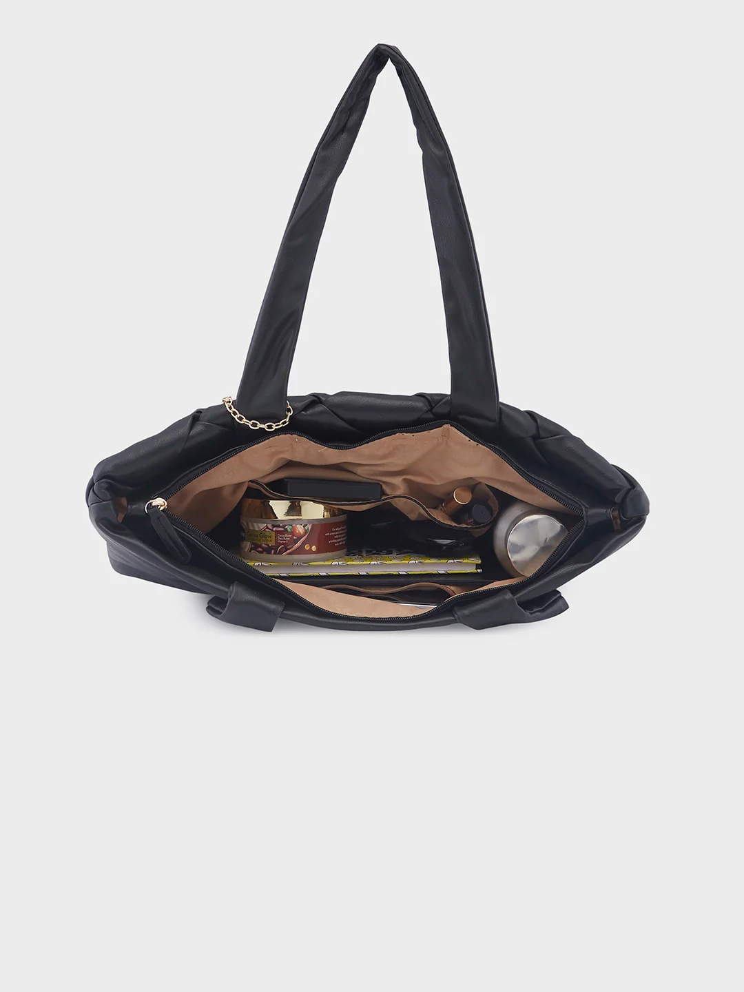 Caprese Merlin Large Black ToteBag - Image 8