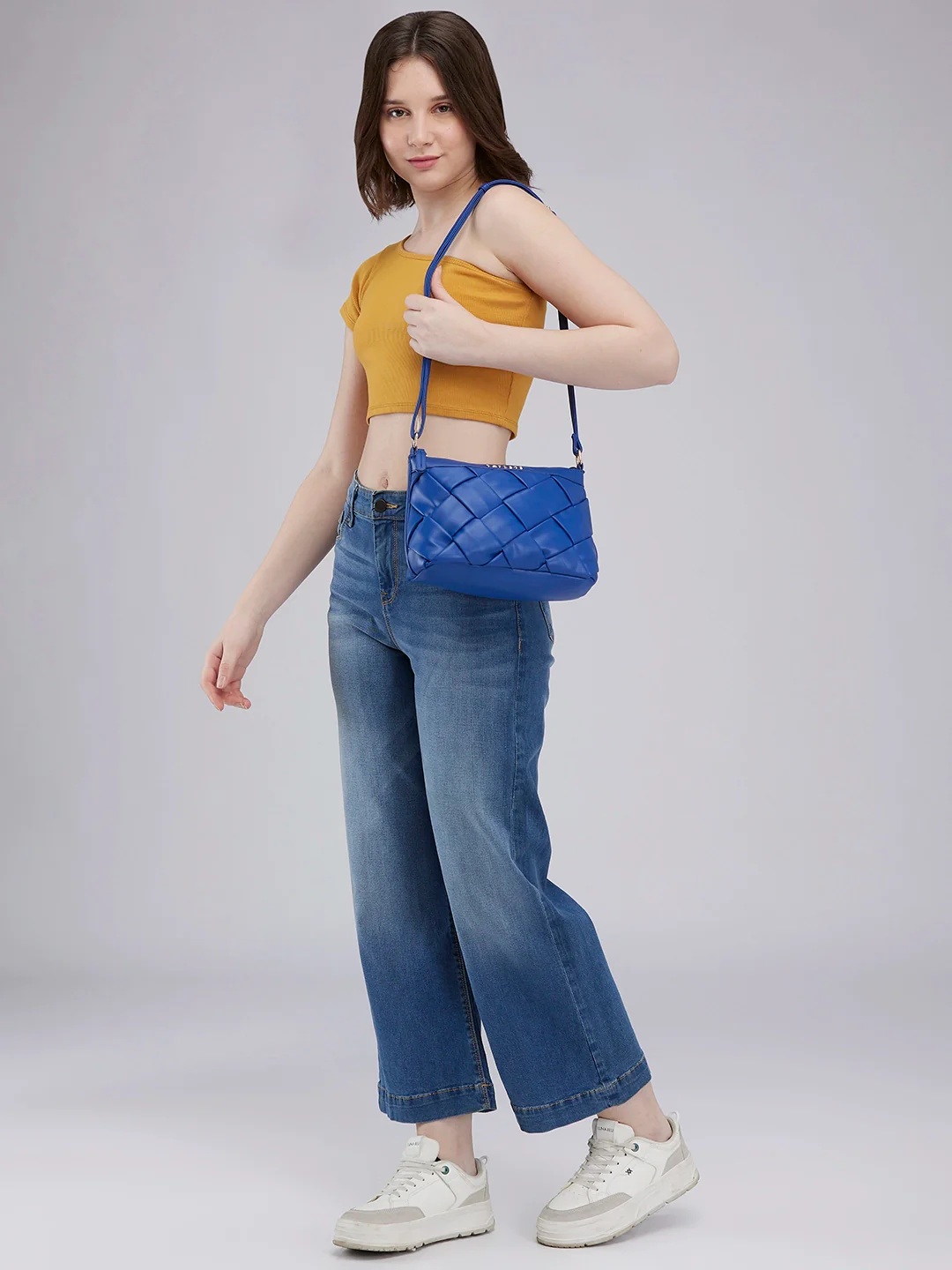 Caprese Merlin Medium Blue Sling Bag - Image 2