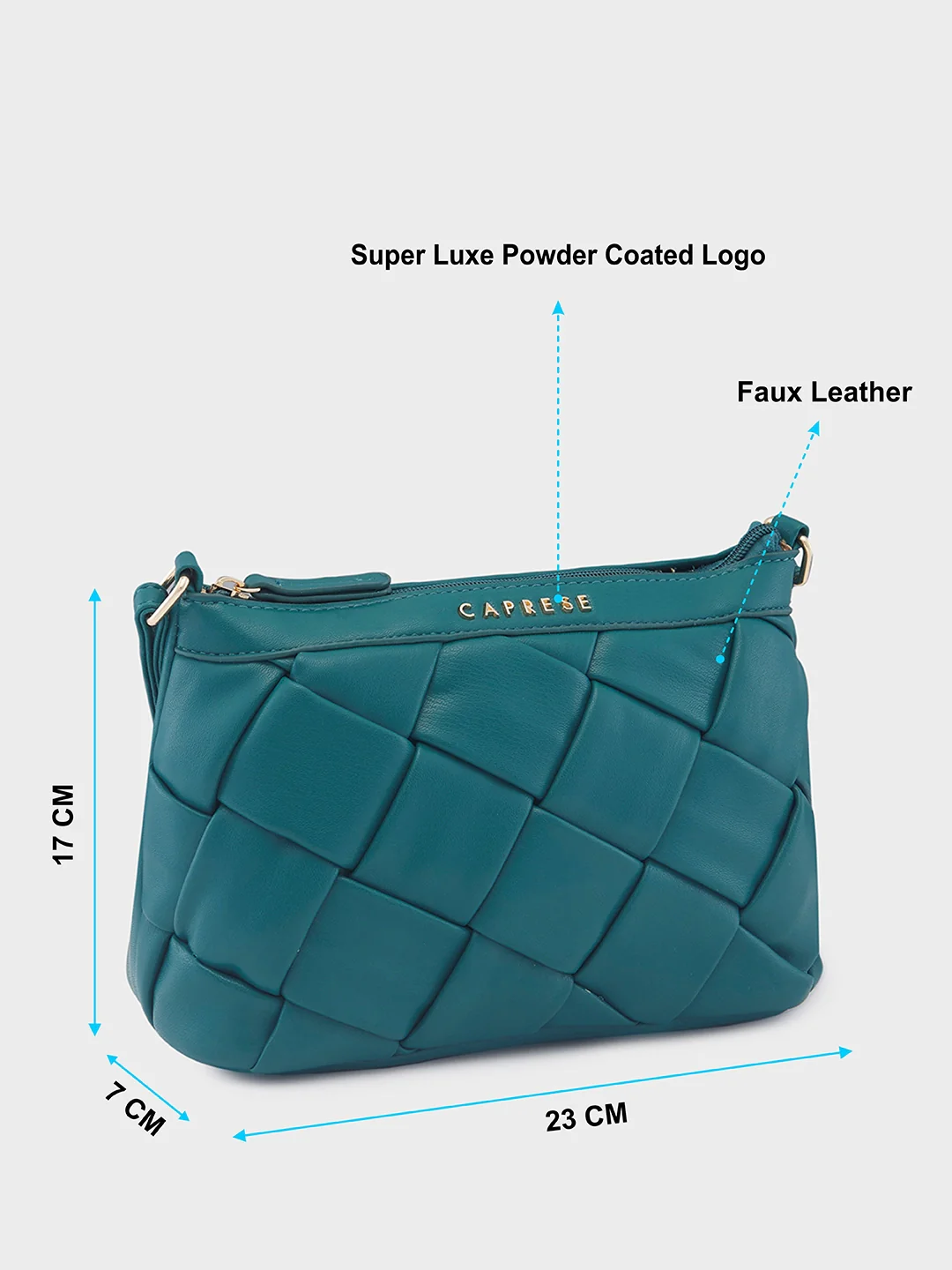 Caprese Merlin Medium Bottle Green Sling Bag - Image 5