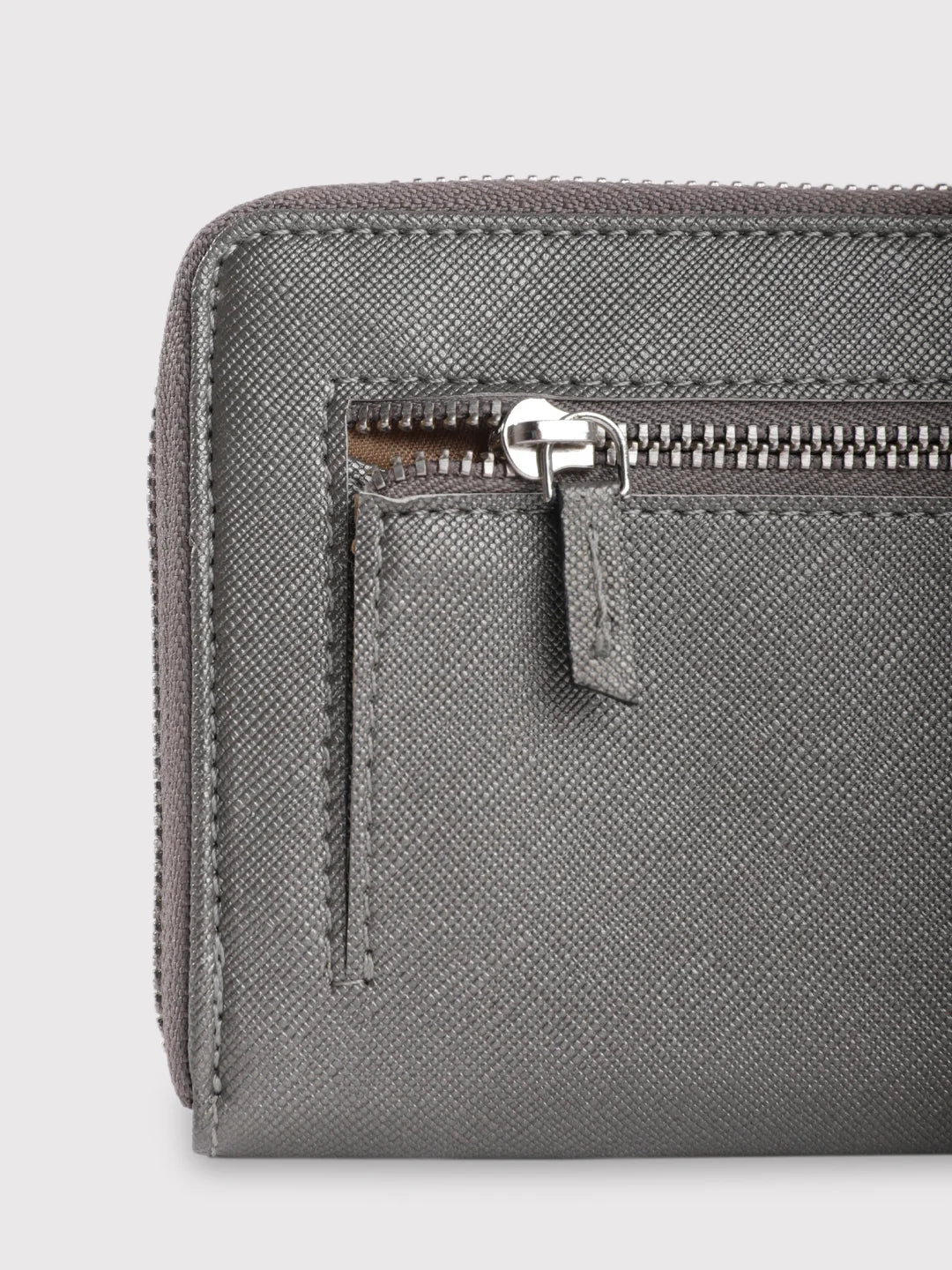 Caprese Mia Large Gunmetal Zip Around Wallet - Image 4