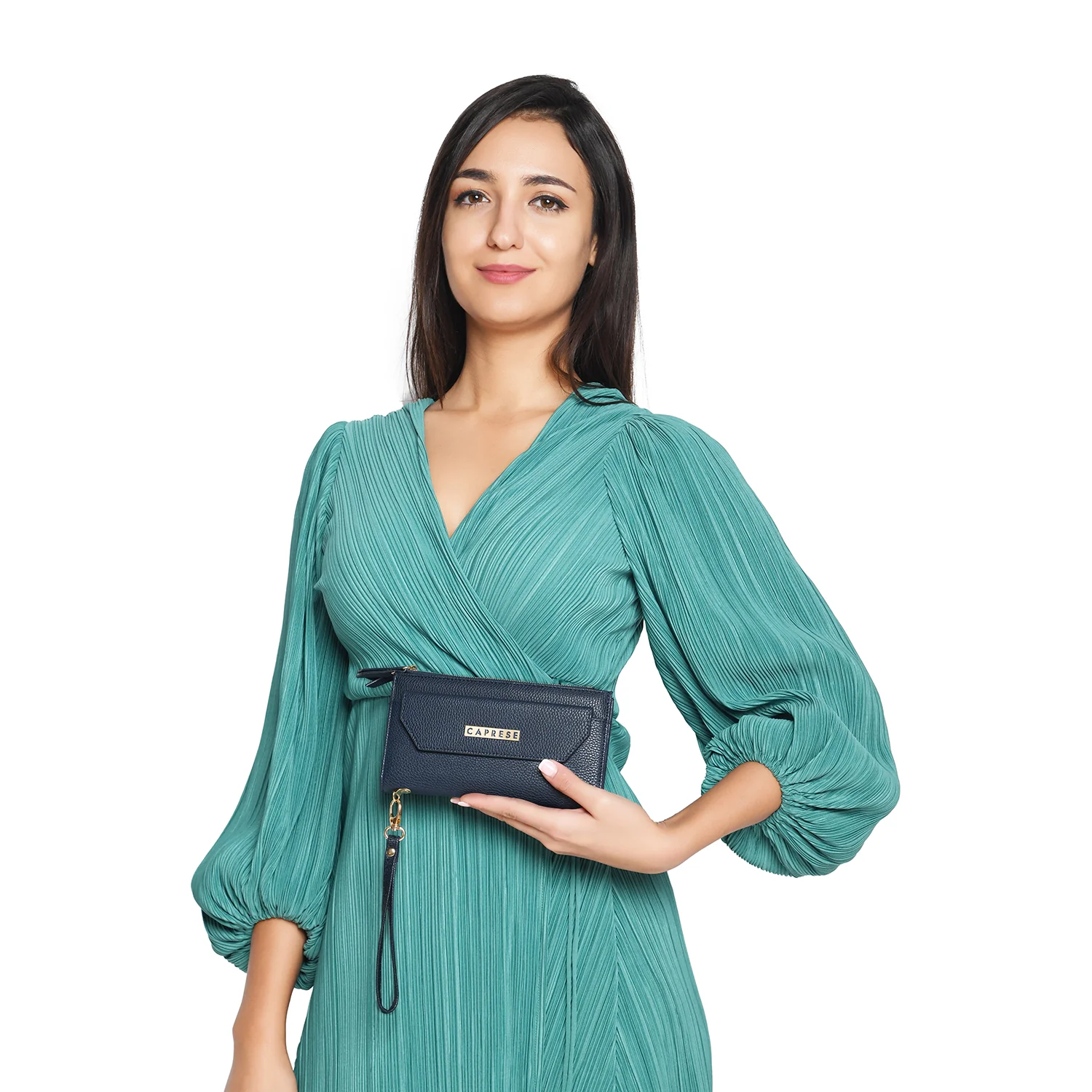 Caprese Mia Large Blue Zip Wallet - Image 2