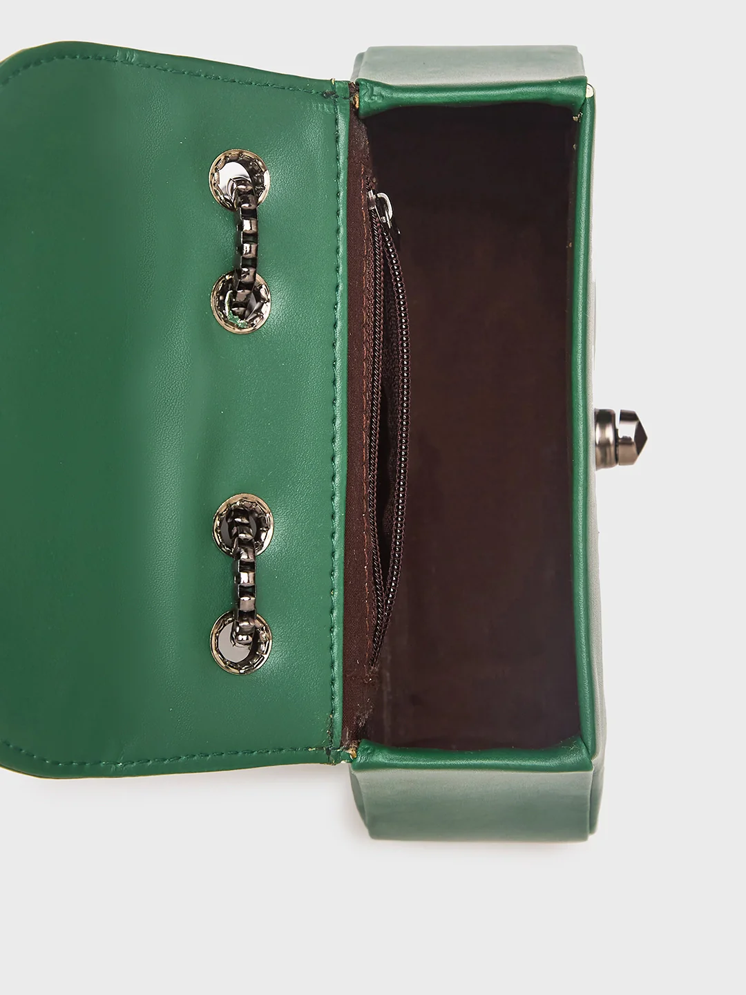 Caprese Miko Medium Dark Green Sling Bag - Image 9