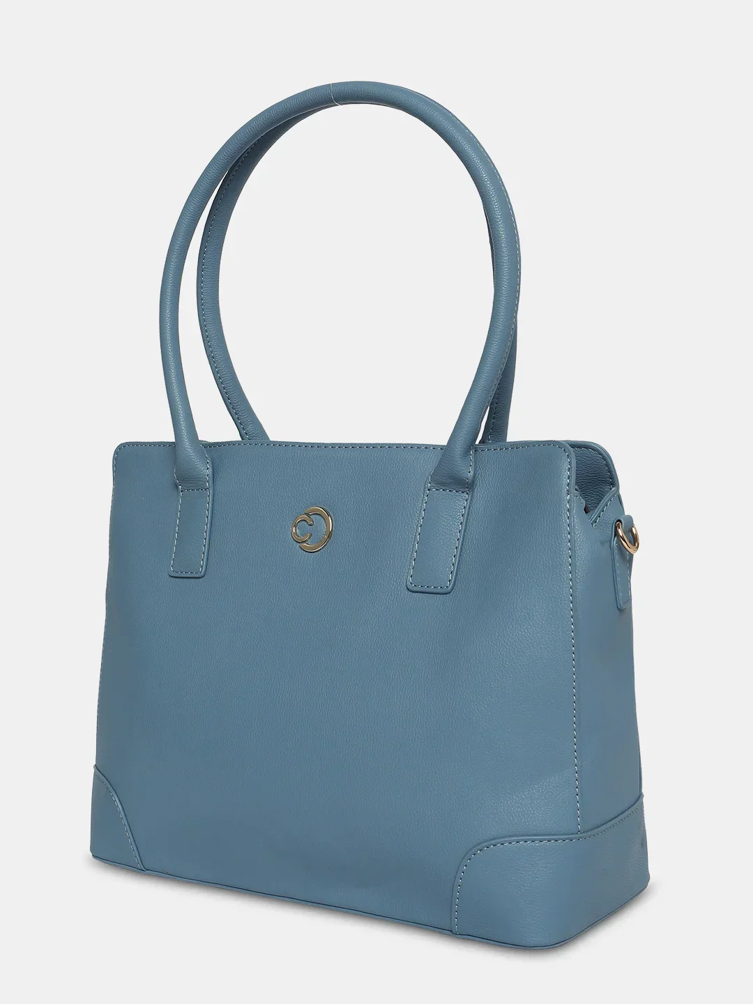 Caprese Milan Medium Blue Satchel Bag - Image 5