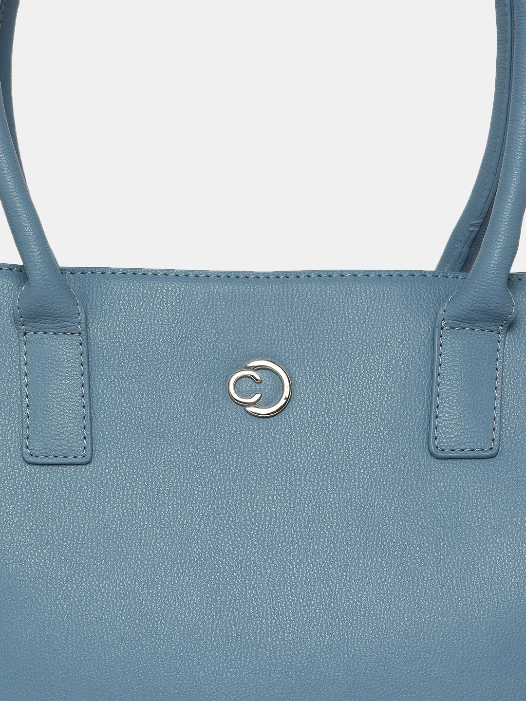Caprese Milan Medium Blue Satchel Bag - Image 7