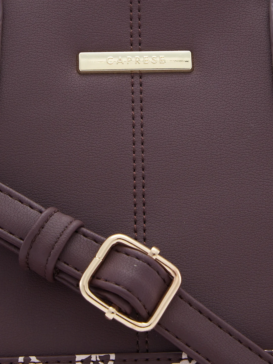 Caprese Milly Large Choco Brown Satchel Bag - Image 9