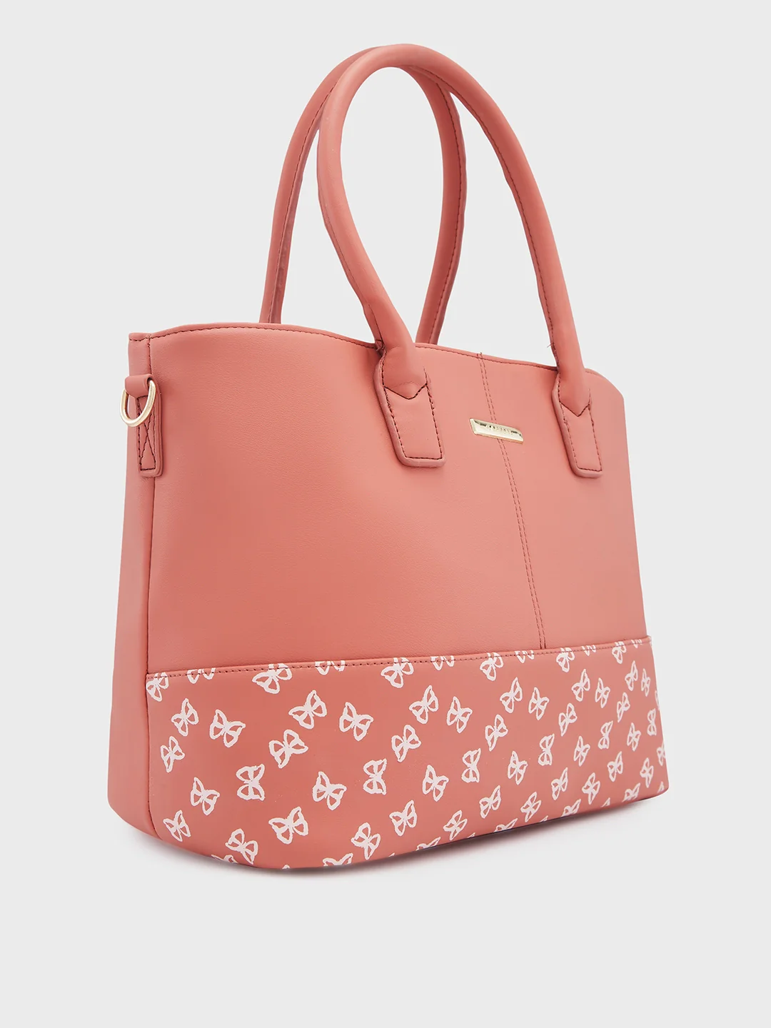 Caprese Milly Large Mud Peach Satchel Bag - Image 4