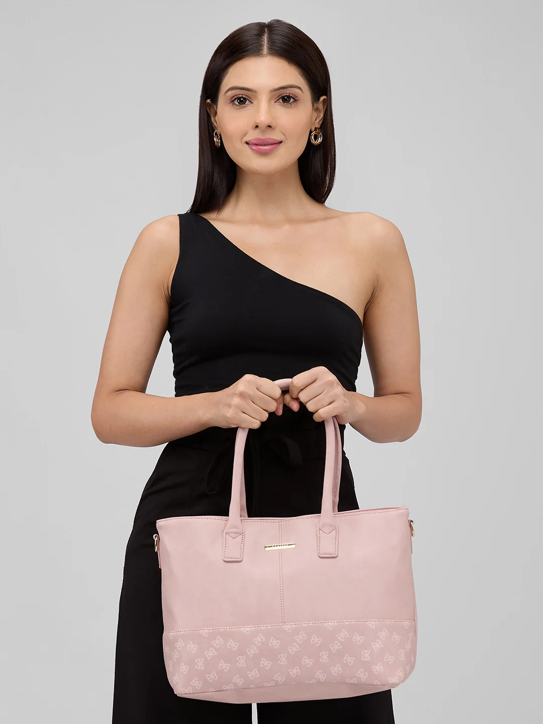 Caprese Milly Large Pink Satchel Bag - Image 10