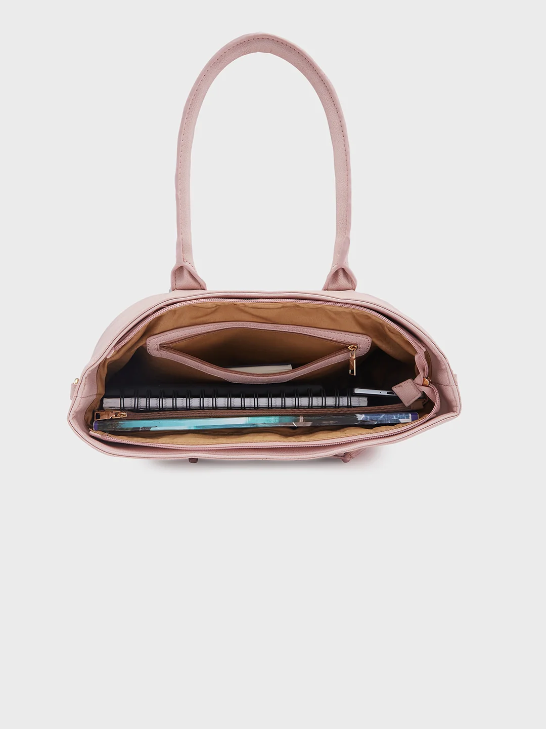 Caprese Milly Large Pink Satchel Bag - Image 6