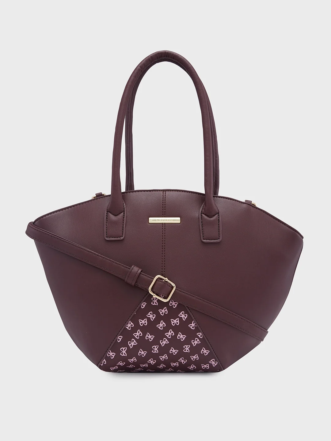 Caprese Milly Medium Choco Brown Satchel Bag