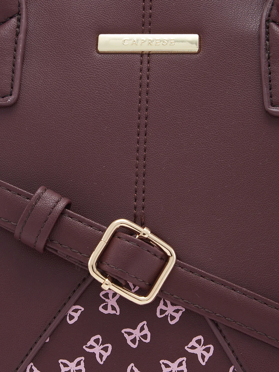 Caprese Milly Medium Choco Brown Satchel Bag - Image 8