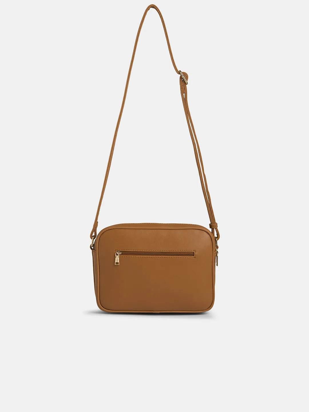 Caprese Minato Medium Tan Sling Bag - Image 5