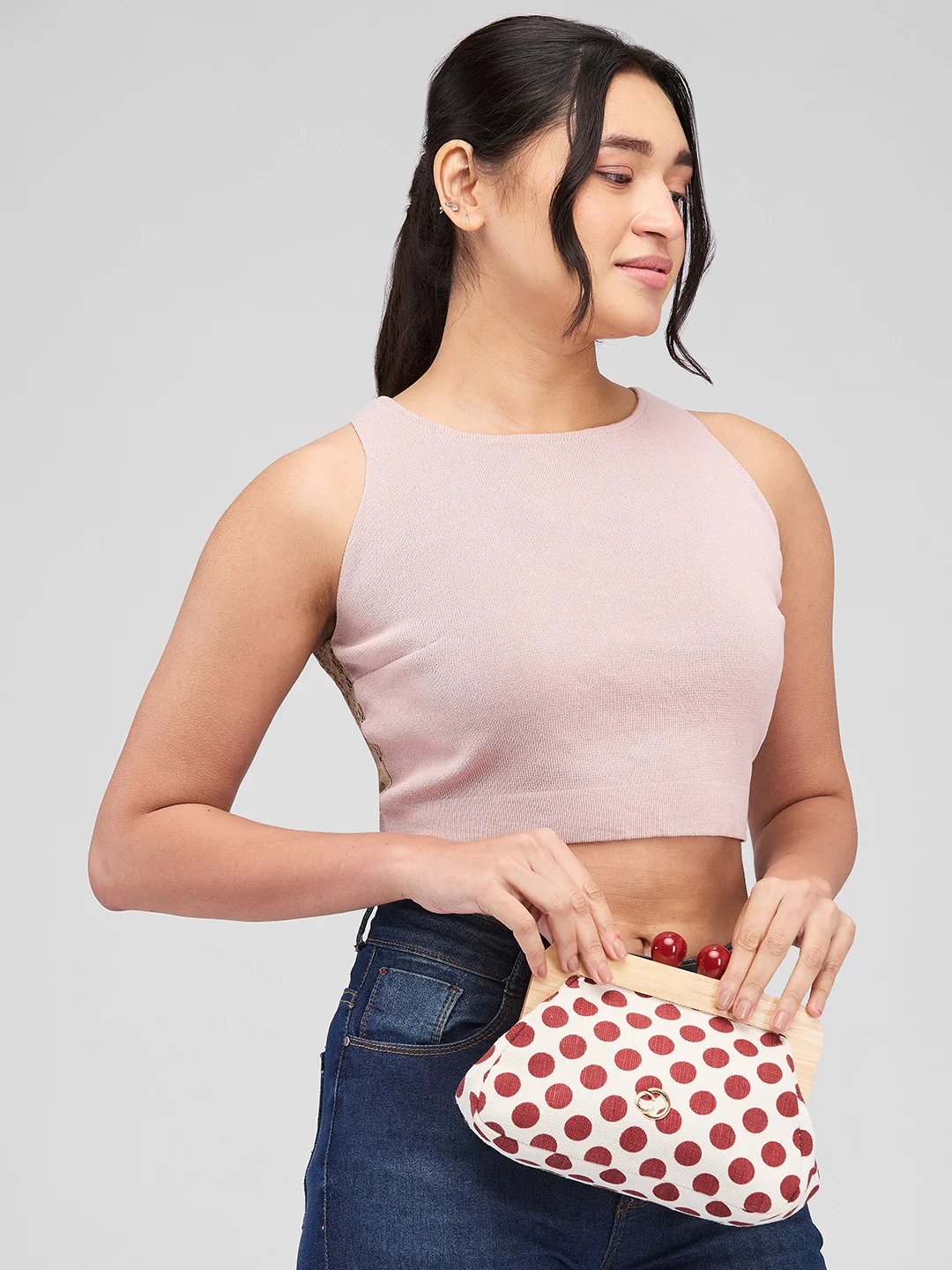 Caprese Mindy Small Red Clutch Bag - Image 13