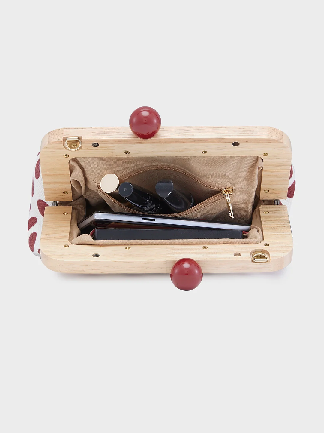 Caprese Mindy Small Red Clutch Bag - Image 9