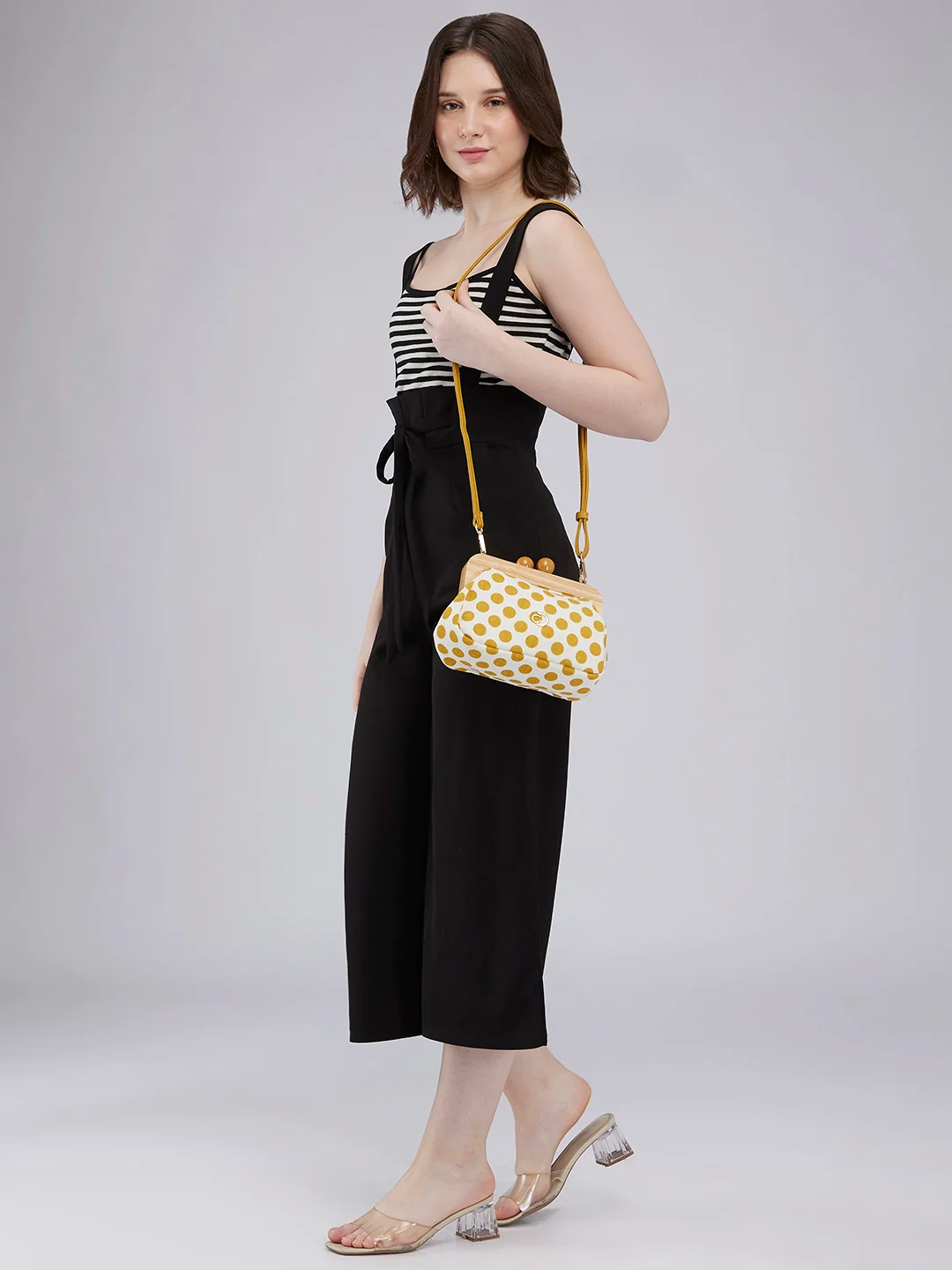 Caprese Mindy Small Yellow Clutch Bag - Image 2