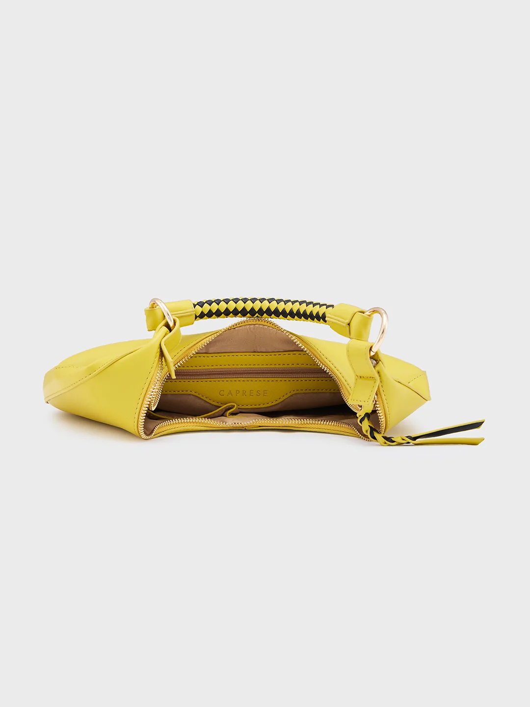 Caprese Mindy Medium Cyber Lime Hobo Bag - Image 10