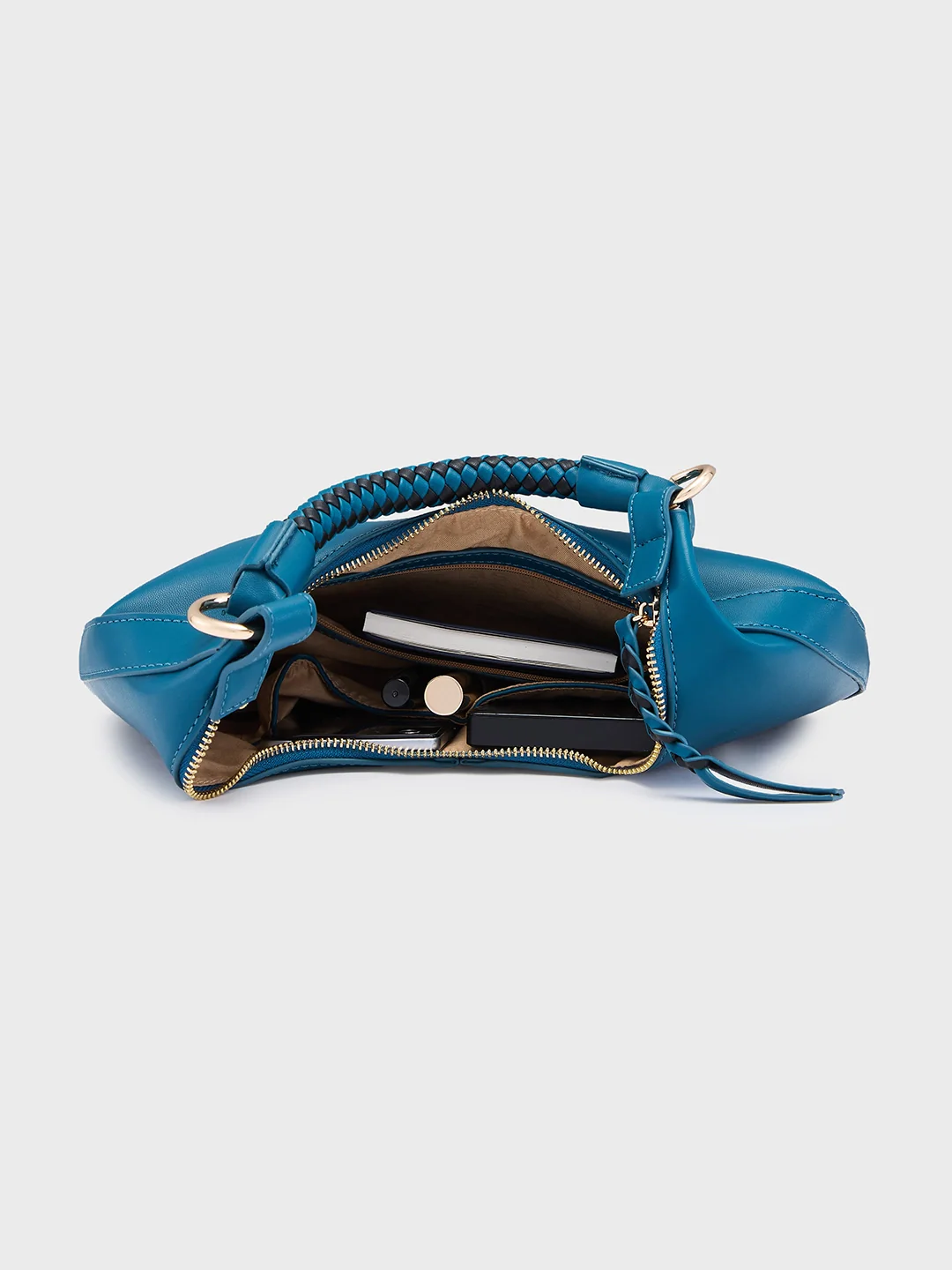 Caprese Mindy Medium Teal Hobo Bag - Image 9