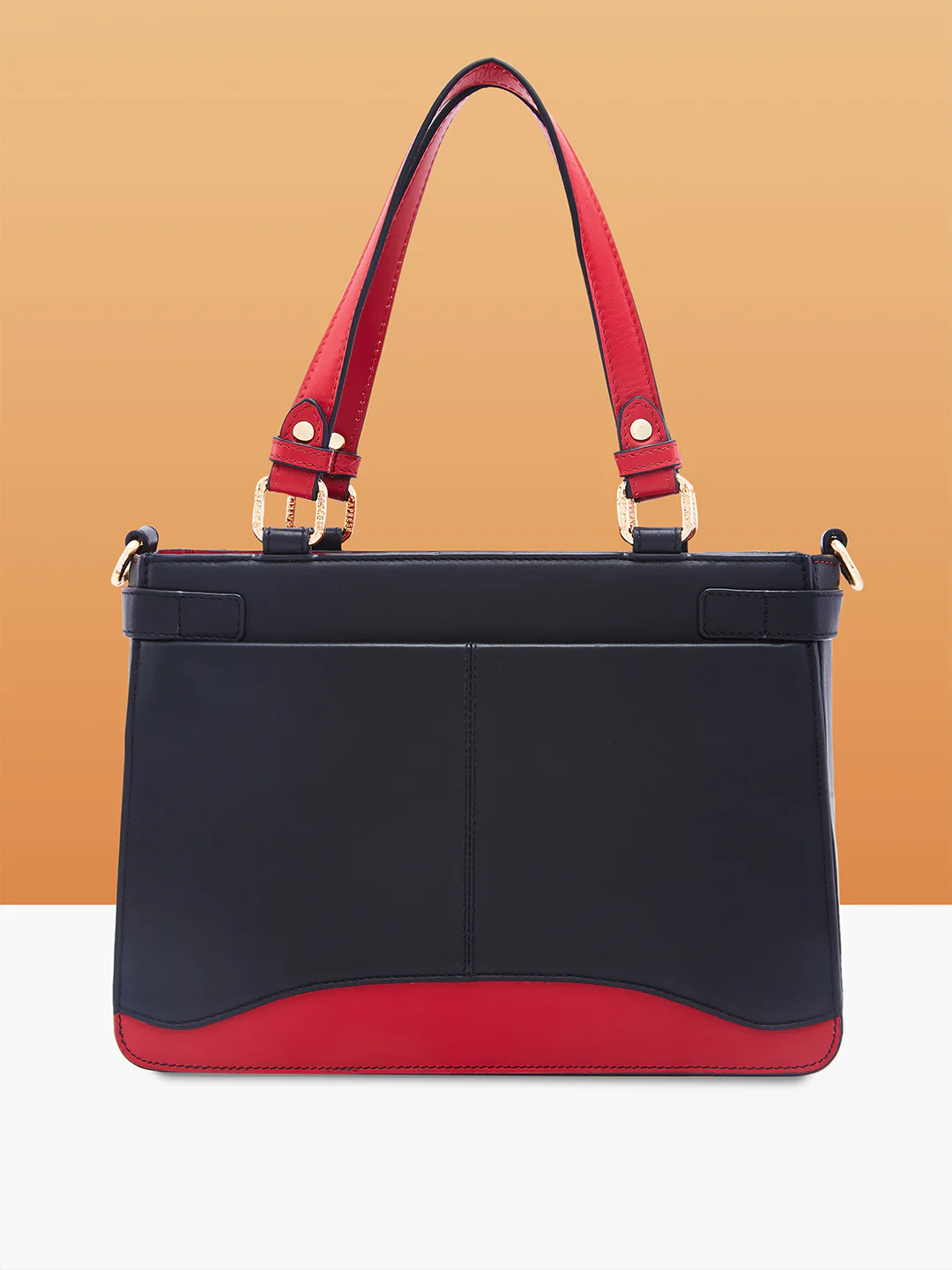 Caprese Minimal Formal Medium Black Satchel Bag - Image 6