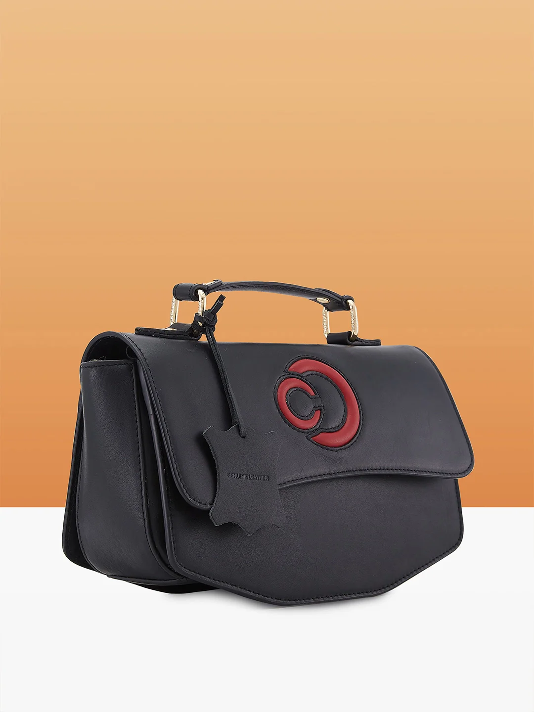 Caprese Minimal Formal Medium Black Sling Bag - Image 4
