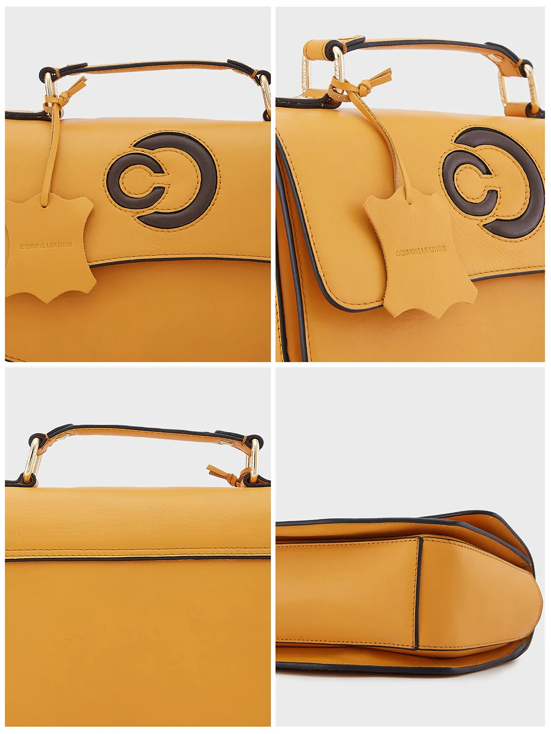 Caprese Minimal Formal Medium Yellow Sling Bag - Image 10