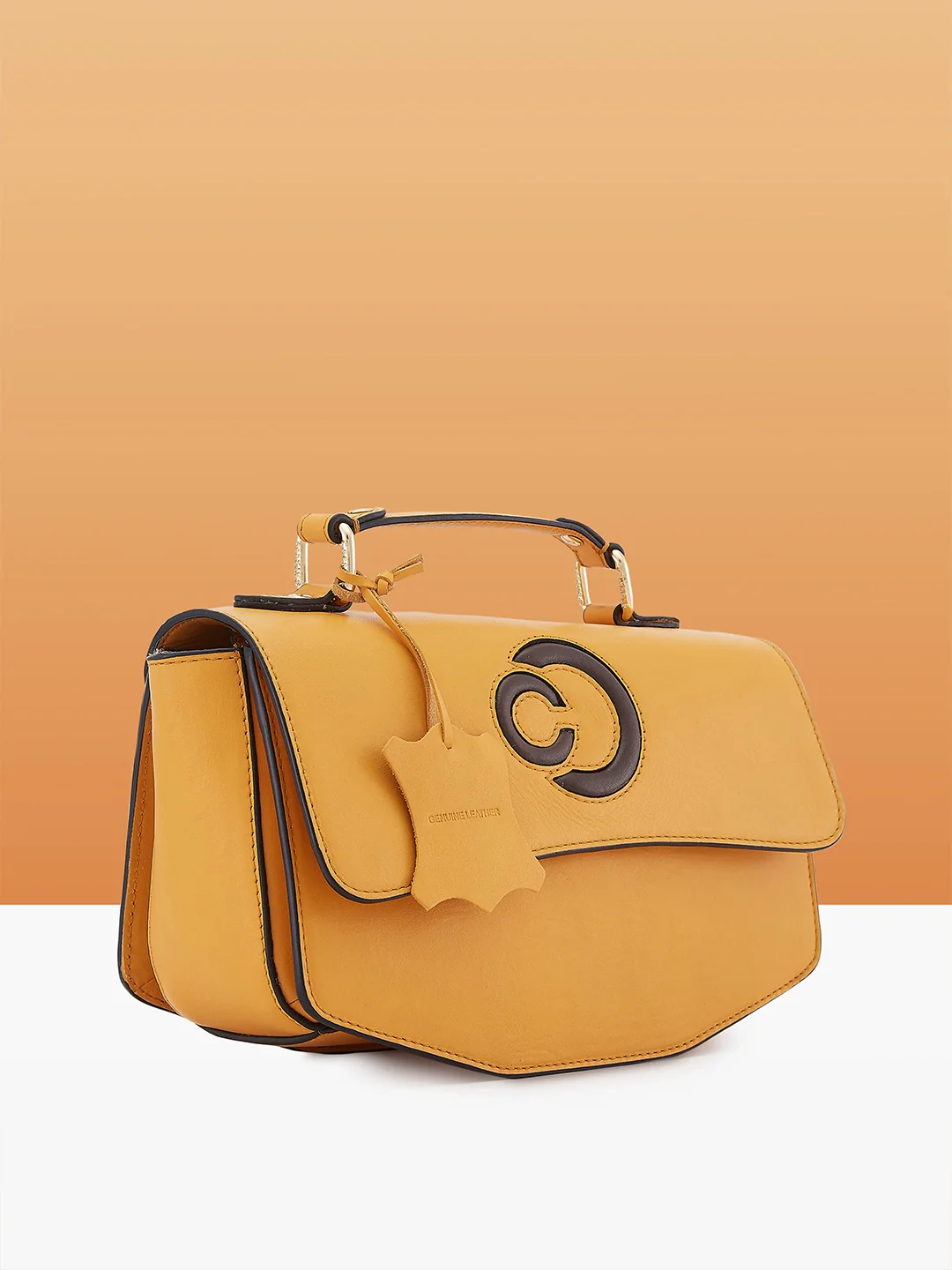 Caprese Minimal Formal Medium Yellow Sling Bag - Image 8