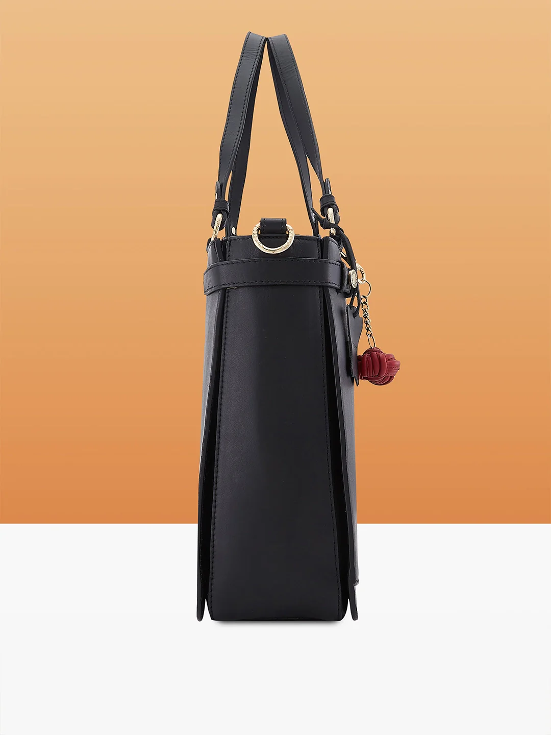 Caprese Minimal Formal Large Black Tote Bag - Image 7