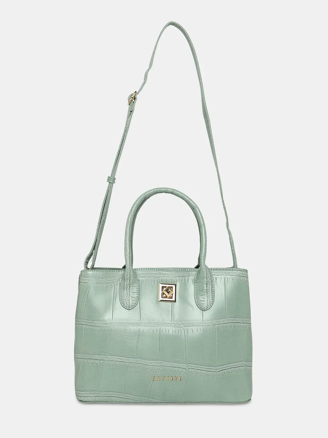 Caprese Mink Small Mint Satchel Bag - Image 10