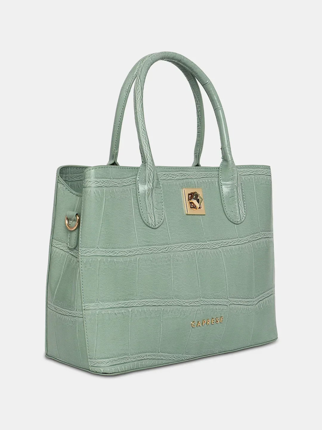Caprese Mink Small Mint Satchel Bag - Image 4