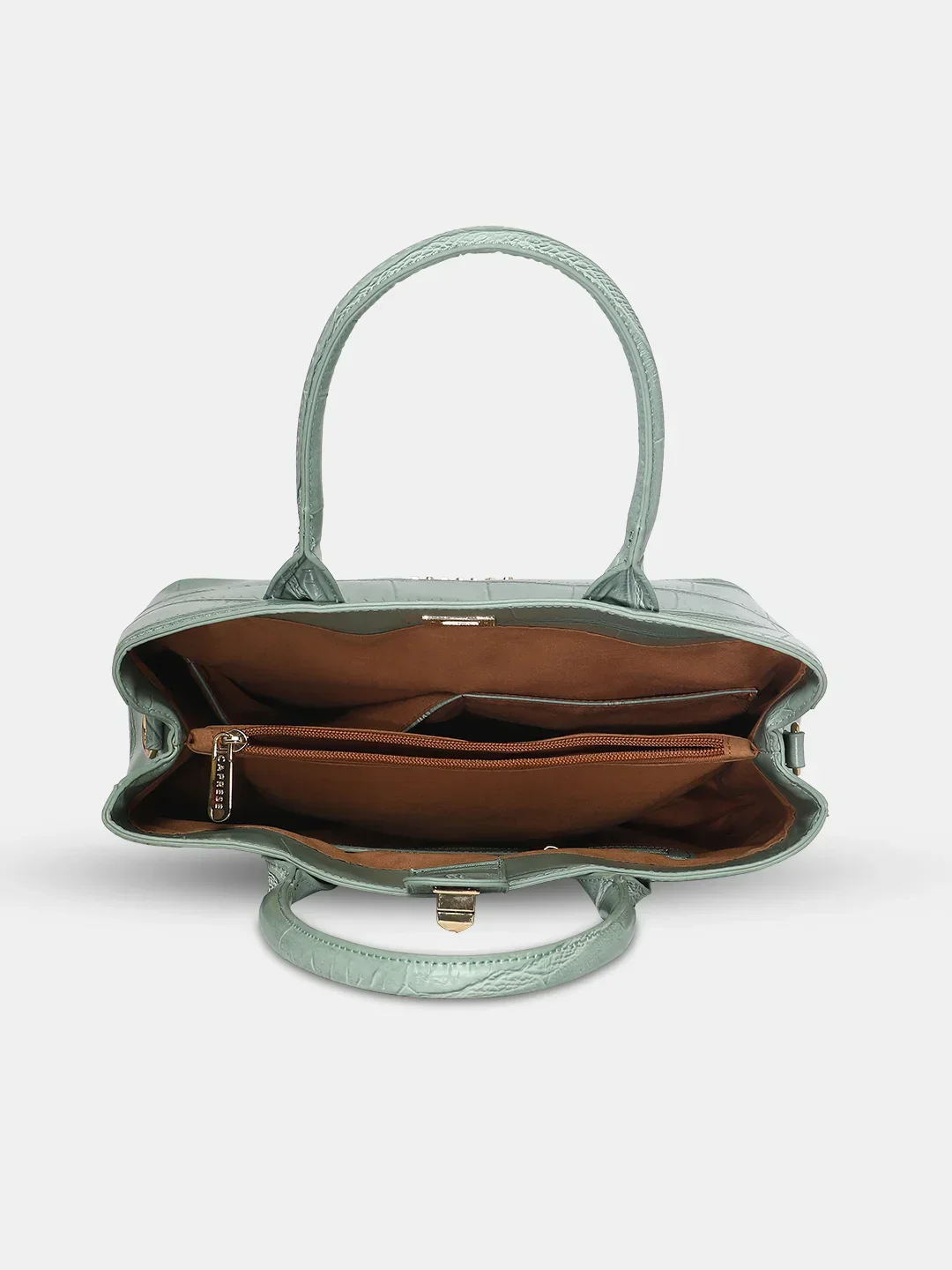 Caprese Mink Small Mint Satchel Bag - Image 9