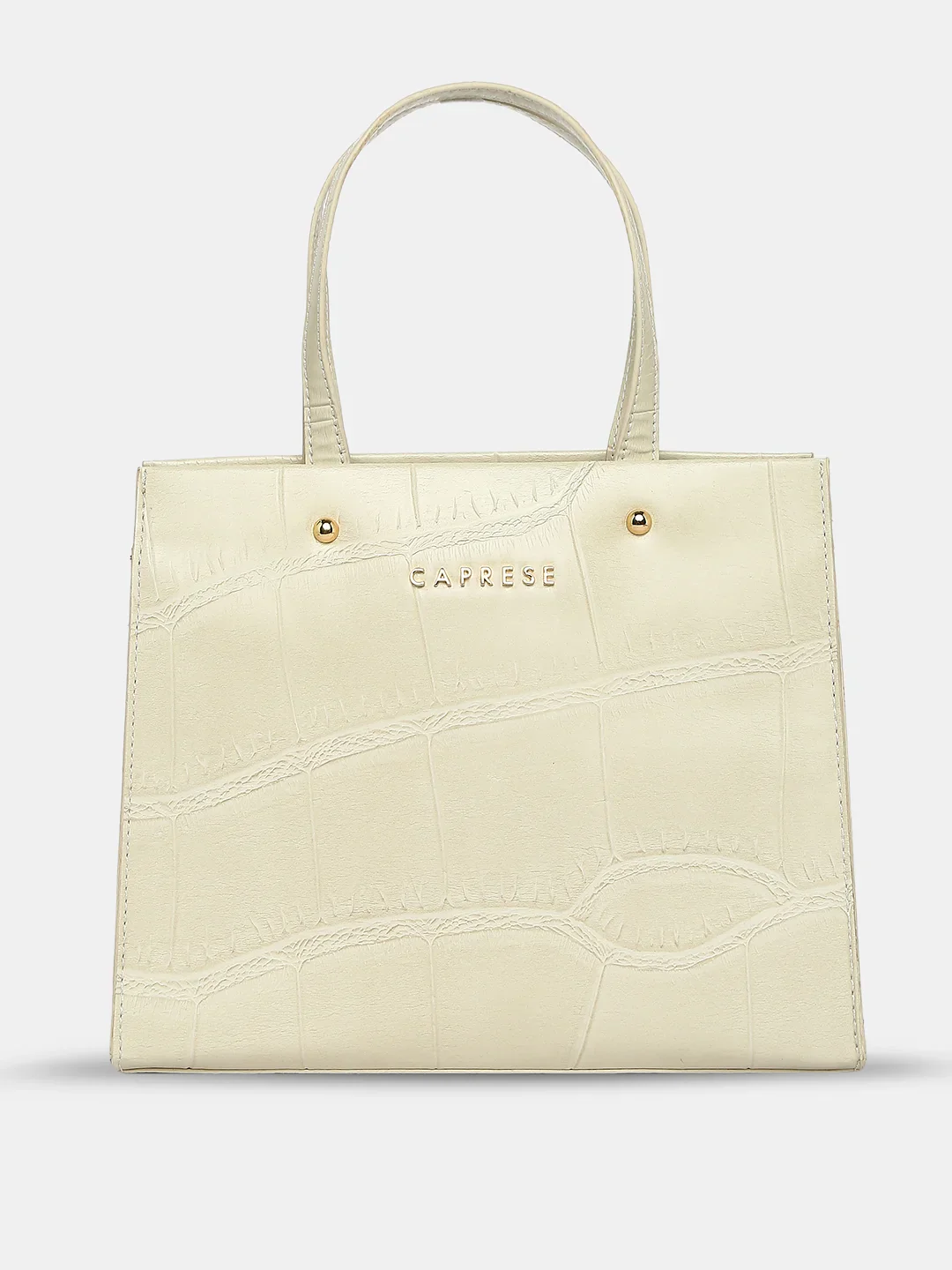 Caprese Mink Small Croco Beige Tote Bag - Image 2