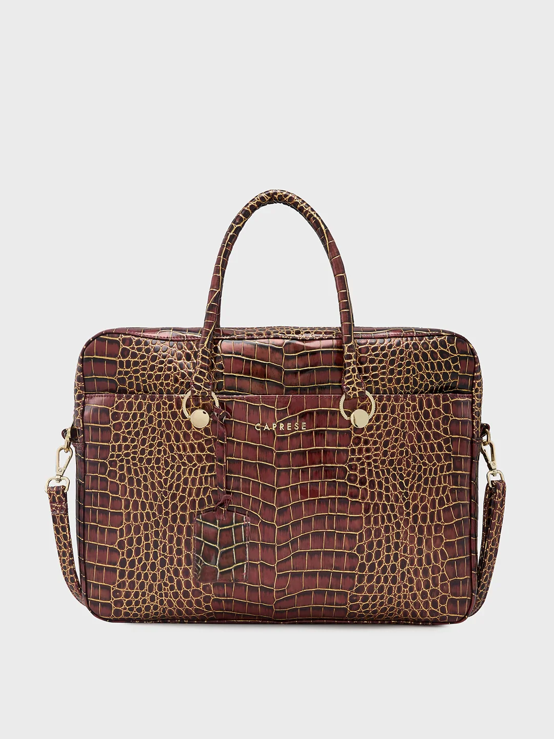 Caprese Miranda Large Burgundy Laptop Bag - Image 2