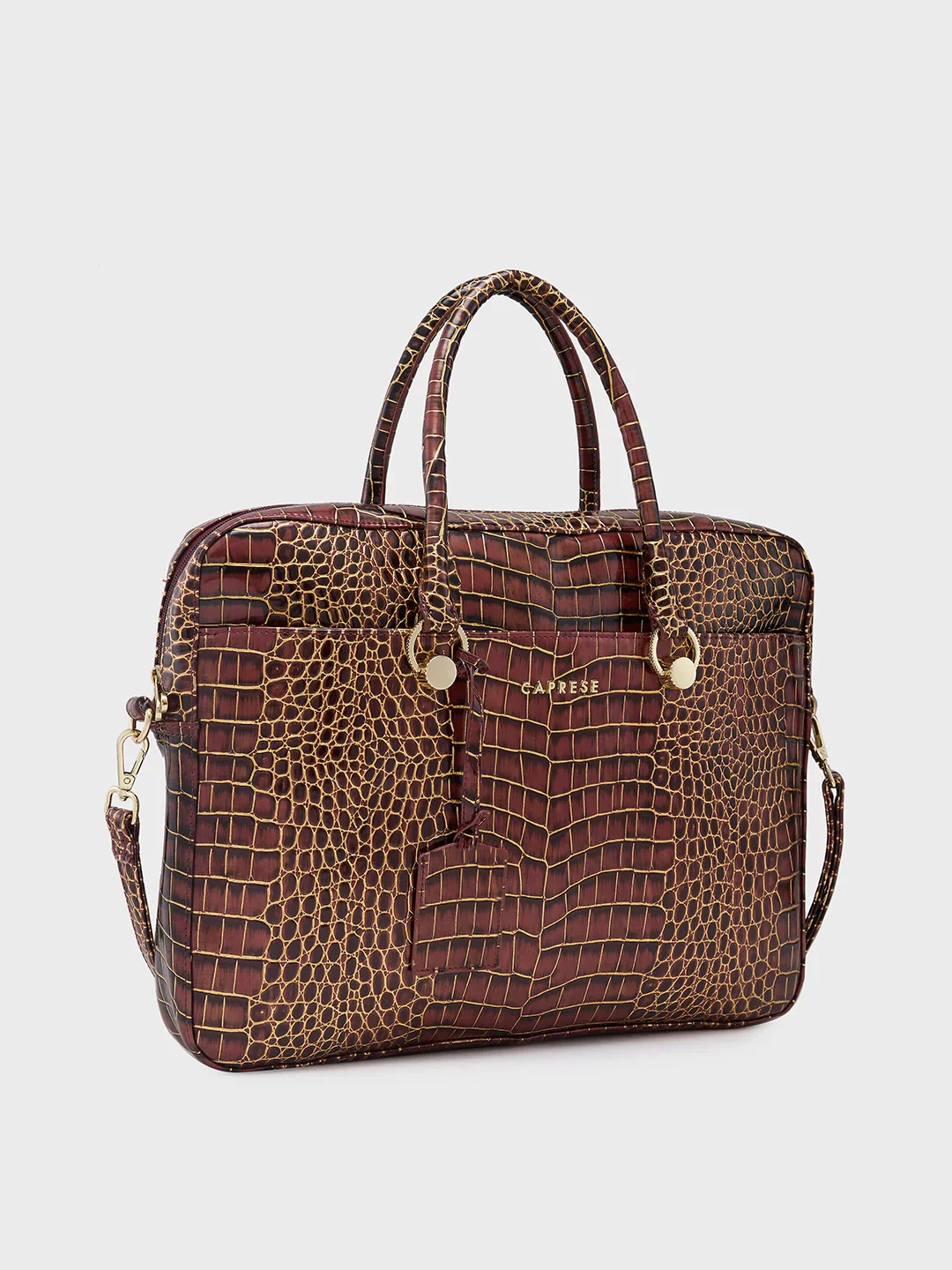 Caprese Miranda Large Burgundy Laptop Bag - Image 5