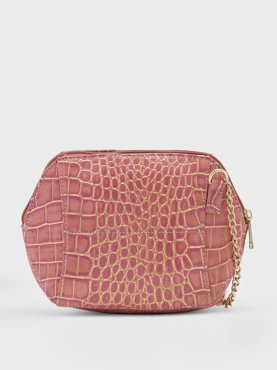Caprese Miranda Small Croco Pink Sling Bag - Image 3