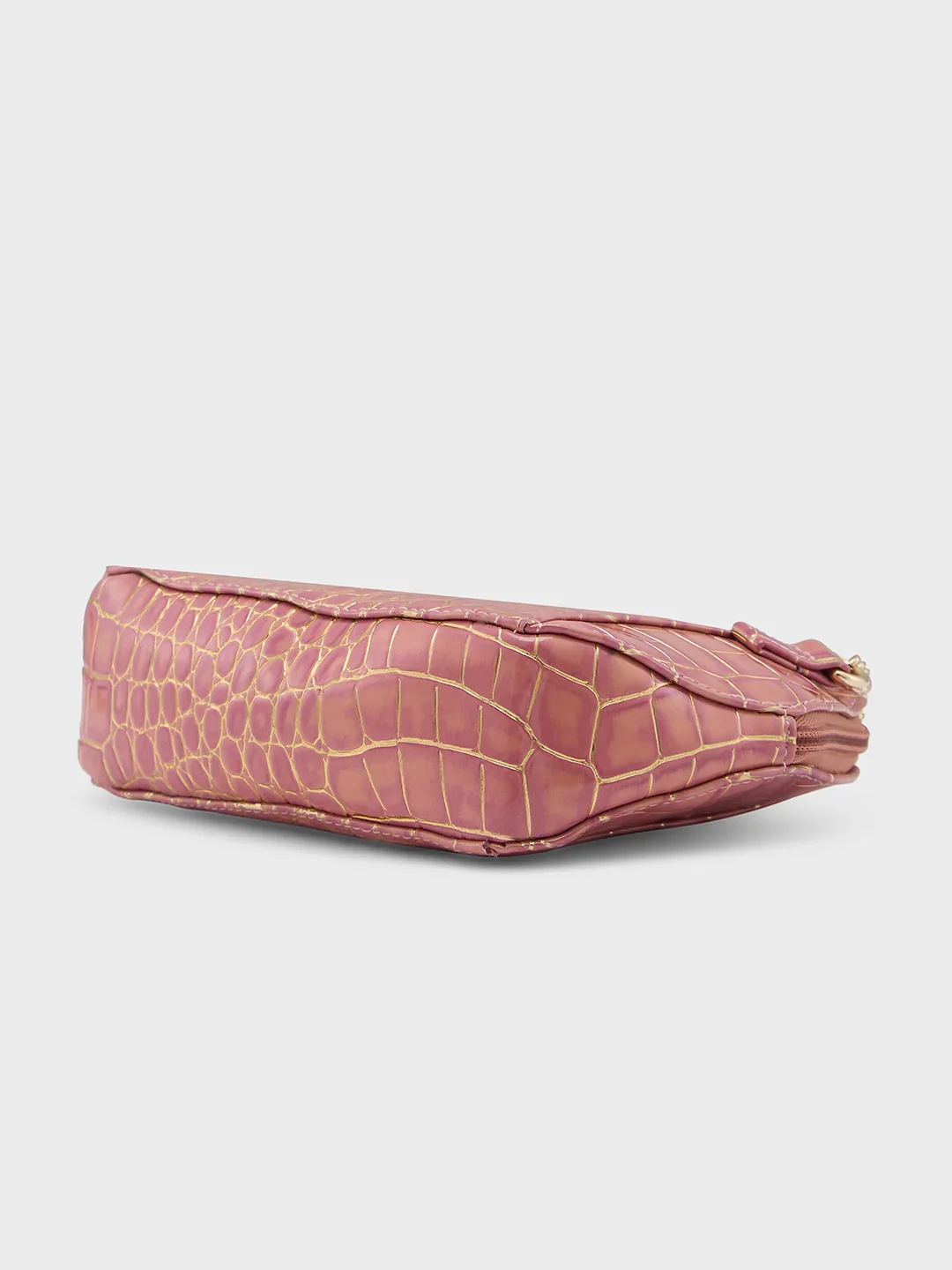 Caprese Miranda Small Croco Pink Sling Bag - Image 5