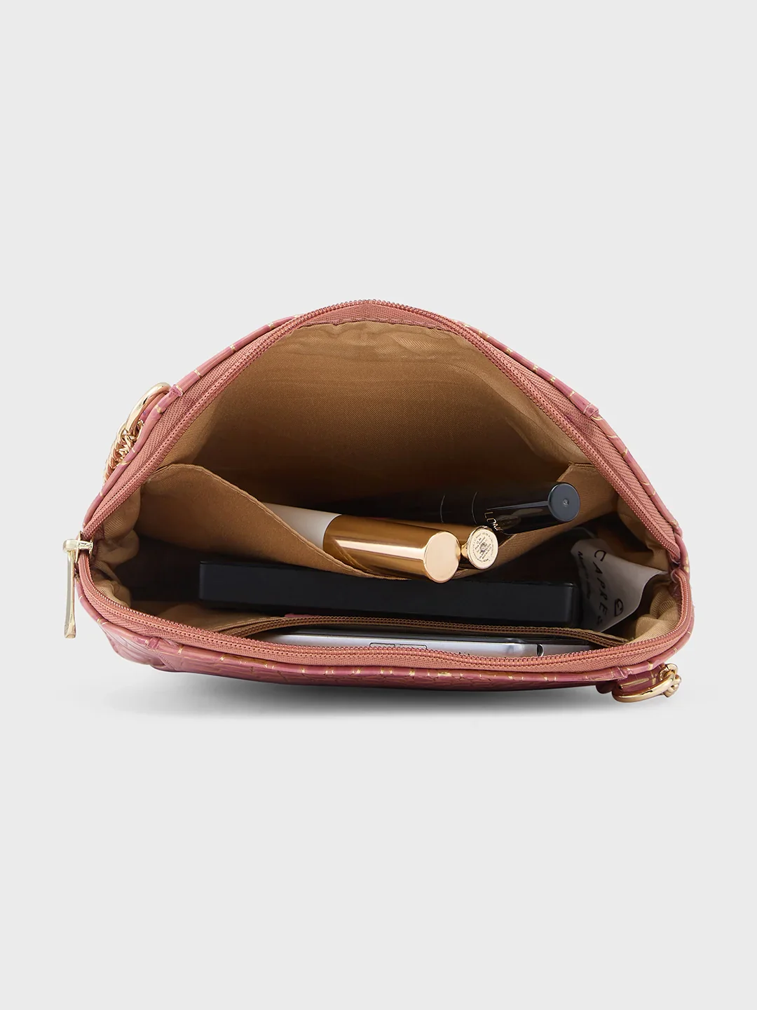 Caprese Miranda Small Croco Pink Sling Bag - Image 8