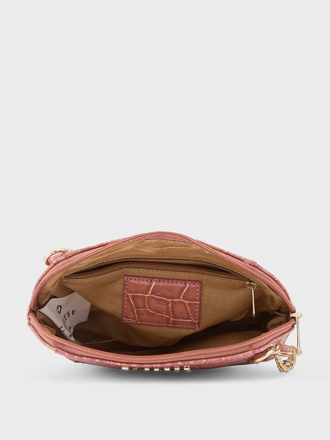 Caprese Miranda Small Croco Pink Sling Bag - Image 9
