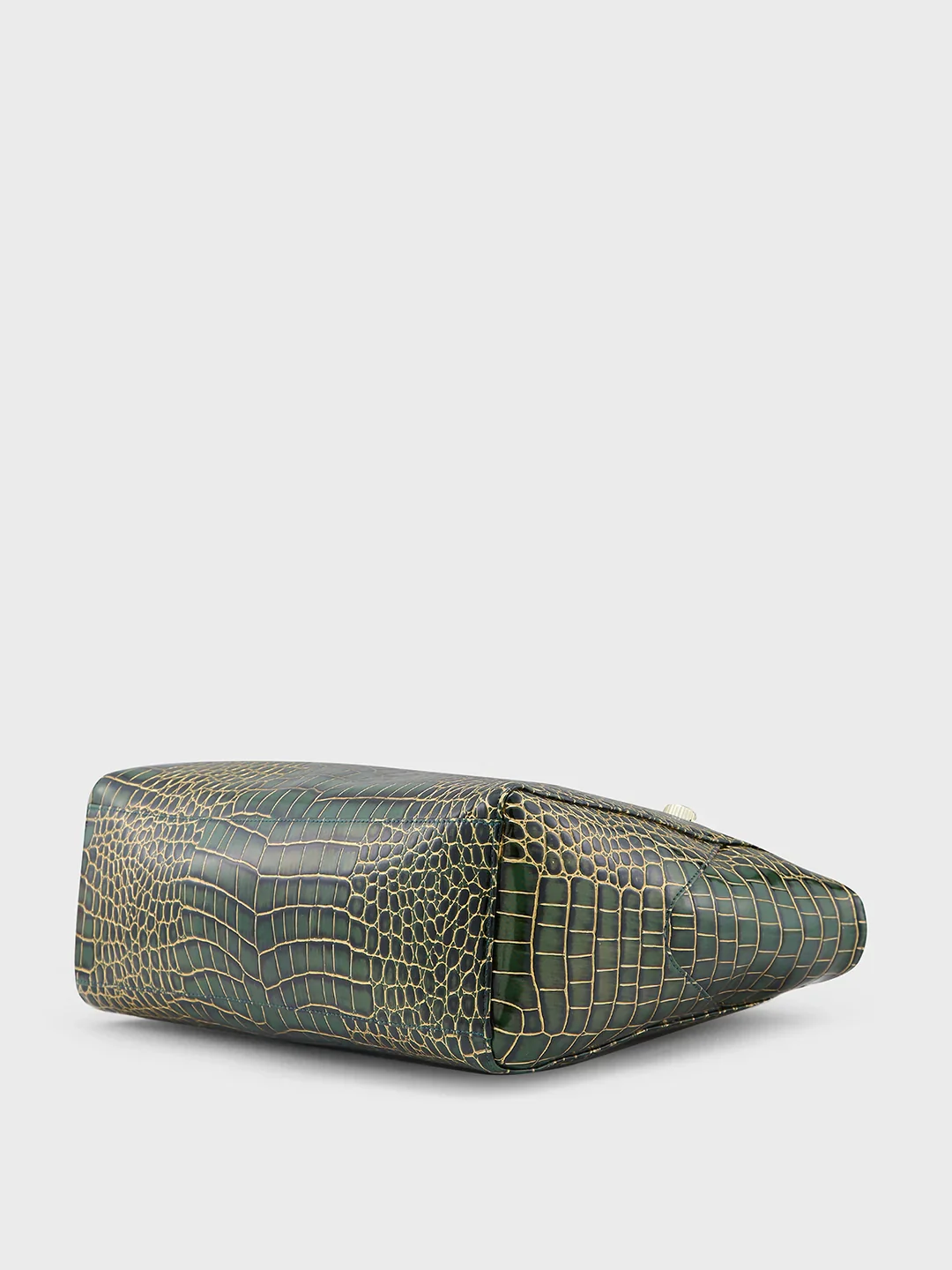 Caprese Miranda Large Croco Green Tote Bag - Image 5