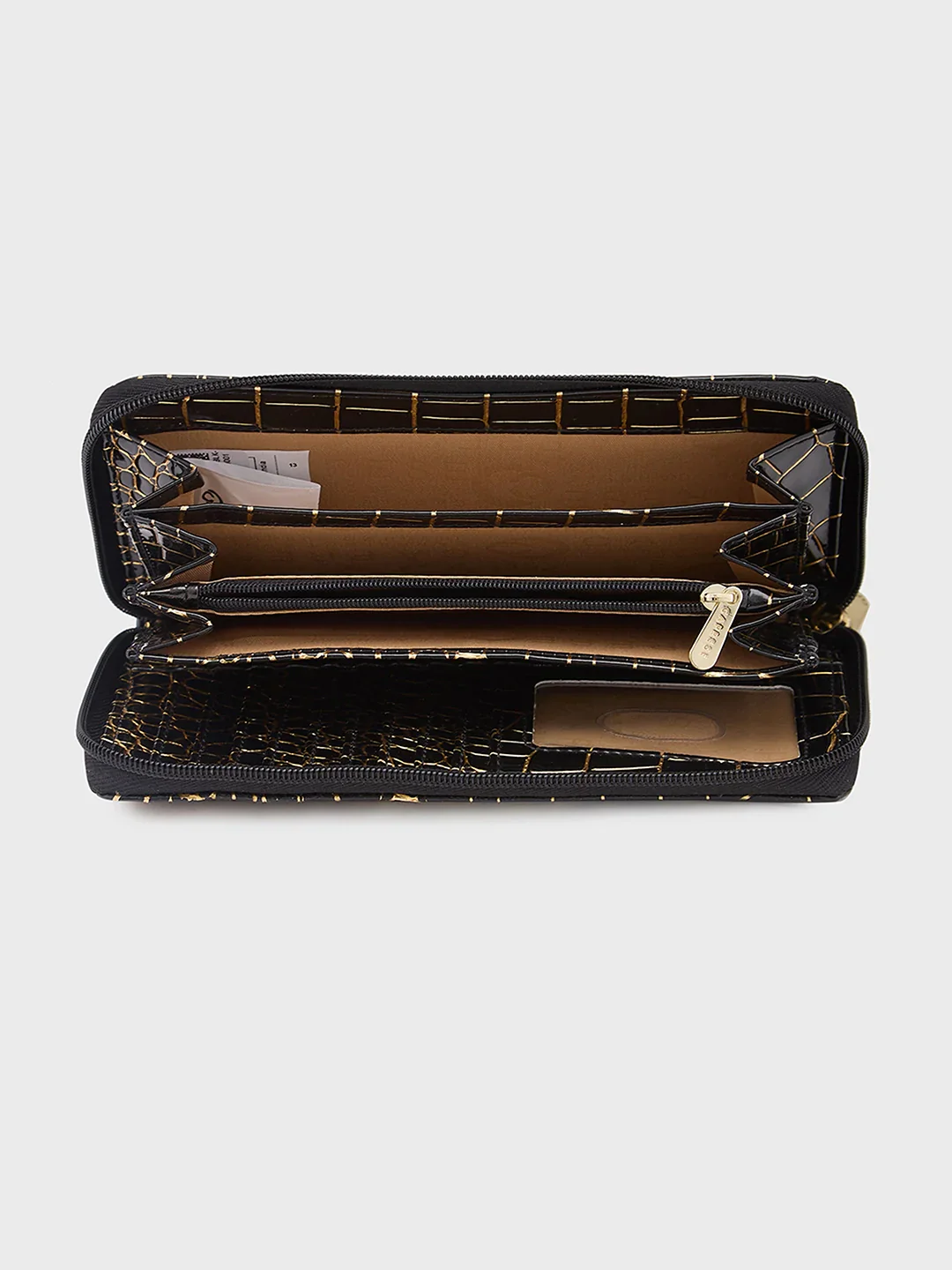 Caprese Miranda Large Black Zip Around Wallet - Image 7