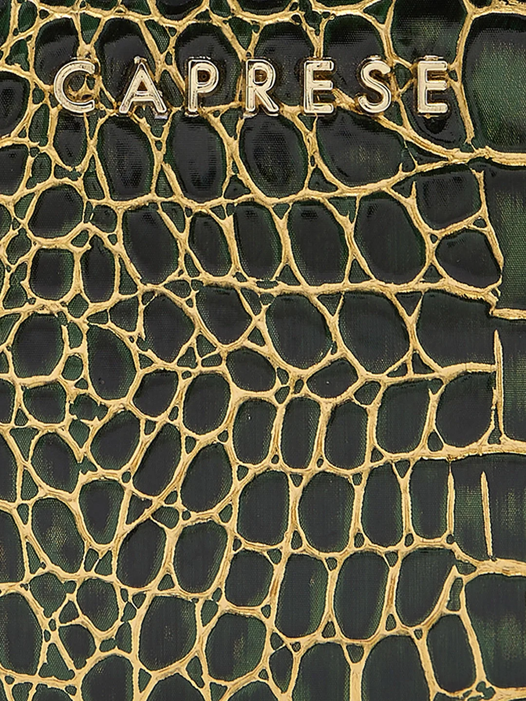 Caprese Miranda Large Green Croco Zip Around Wallet - Image 10